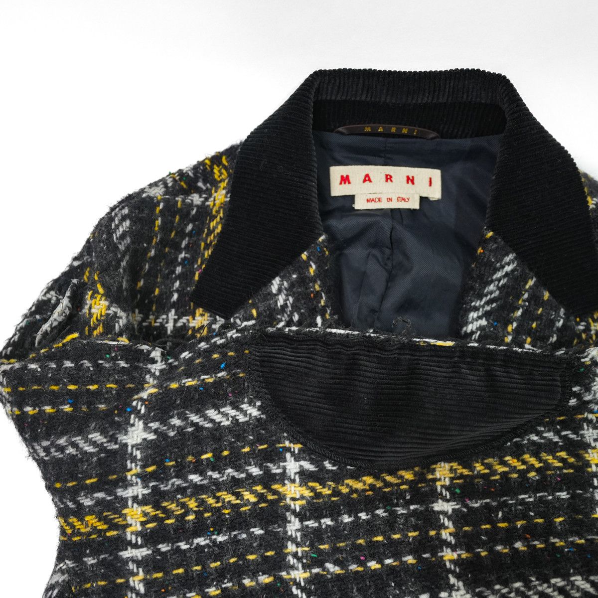 Marni MARNI 2022AW CHECKED WOOL-BLEND TWEED BLAZER Size US M / EU 48-50 / 2 - 3 Thumbnail
