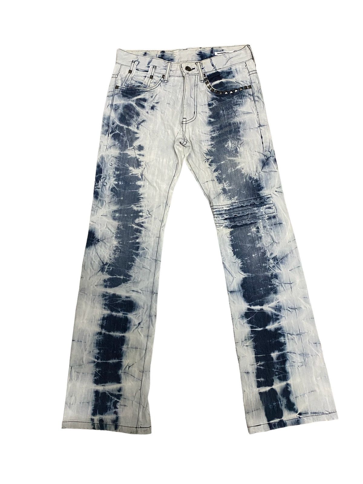 Japanese Brand Vintage Semantic Design Tie Dye Denim Jeans Size US 30 / EU 46 - 1 Thumbnail
