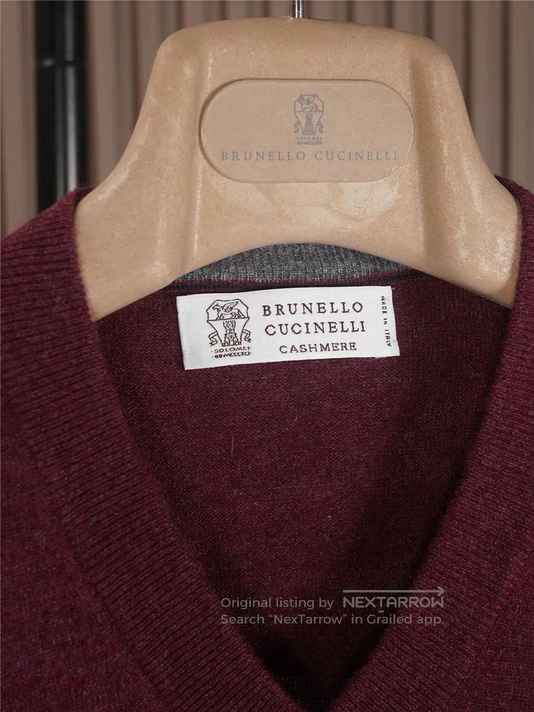 Brunello Cucinelli Brunello Cucinelli Red Cashmere Sweater. Size US S / EU 44-46 / 1 - 2 Thumbnail