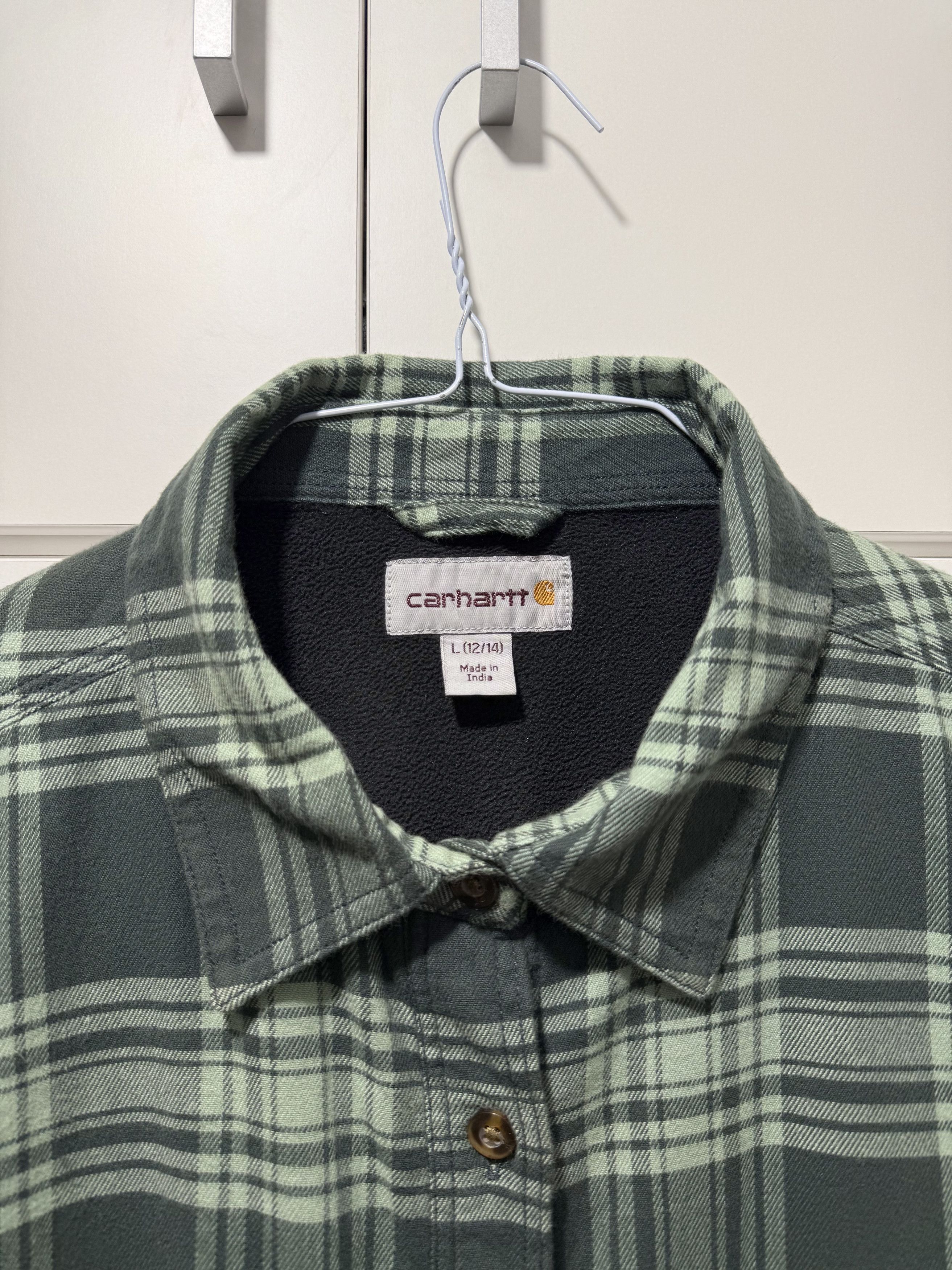 Carhartt Wip Carhartt Rugged Check Fleece Lined Overshirt (L) Size L / US 10 / IT 46 - 3 Thumbnail