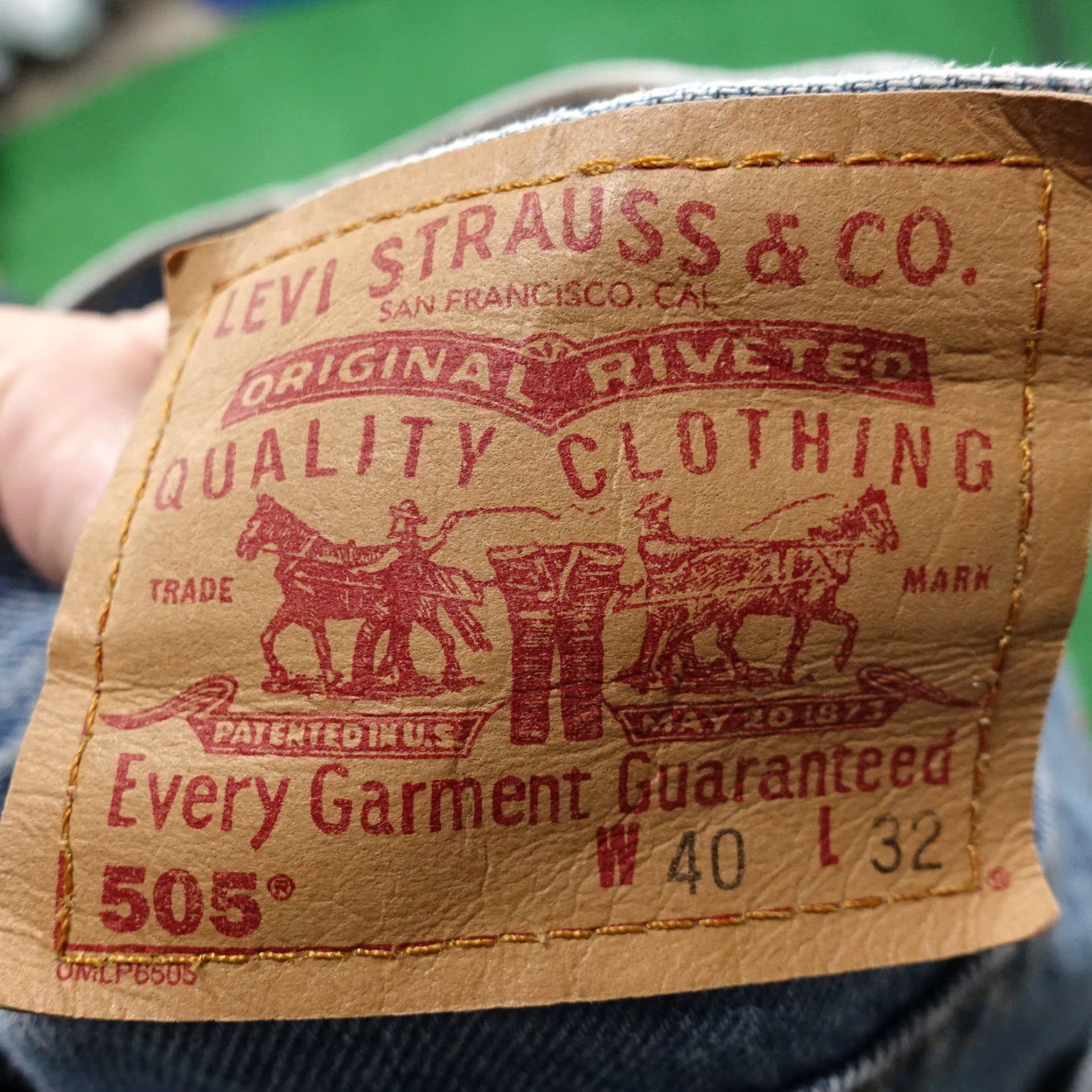 Levi's VINTAGE LEVI'S 505 STRAIGHT LEG BLUE JEANS MENS 38X32 Size US 38 / EU 54 - 7 Thumbnail