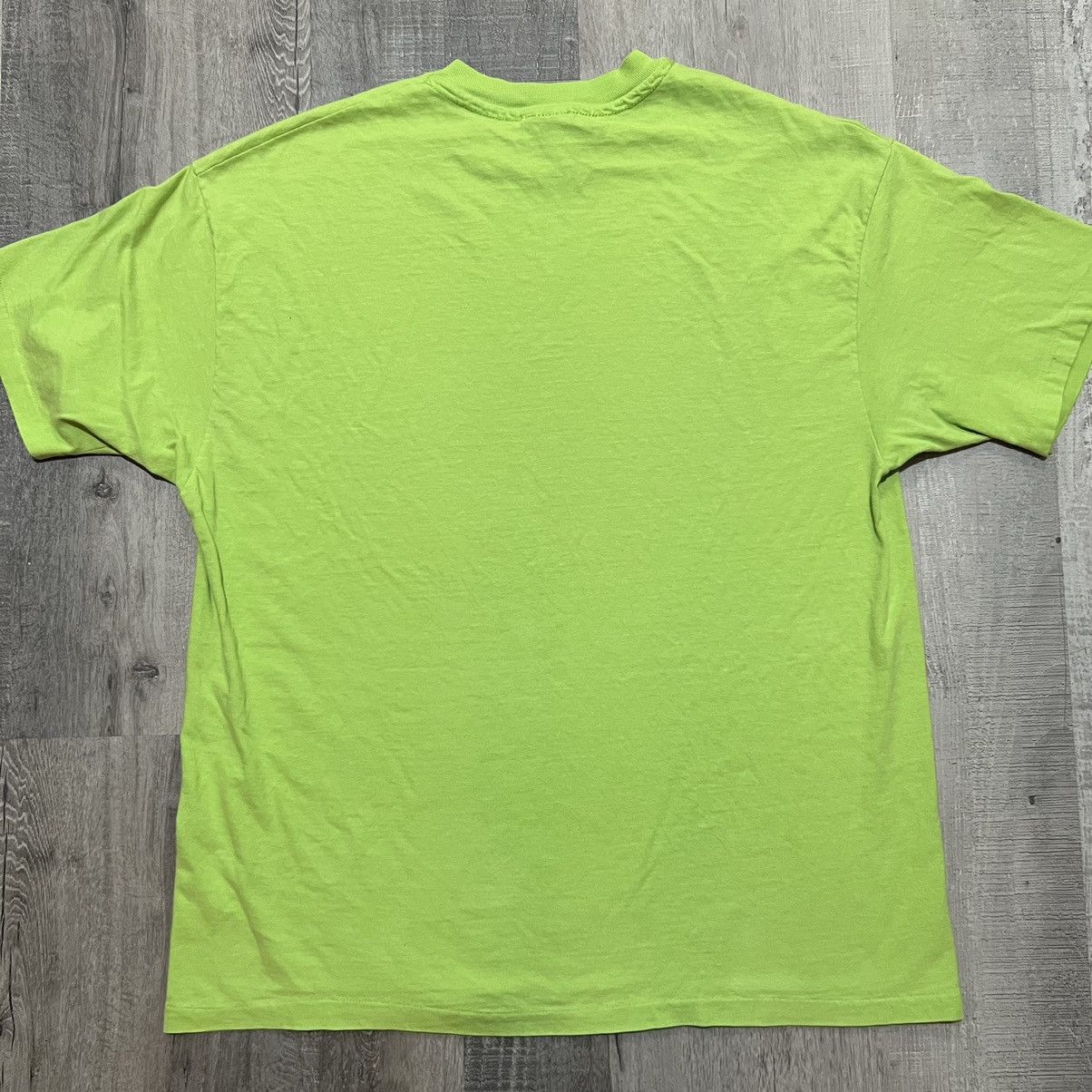 Hanes × Vintage VTG 1990s Blank Lime Green Single Stitch Solid T Shirt Size US XL / EU 56 / 4 - 3 Thumbnail