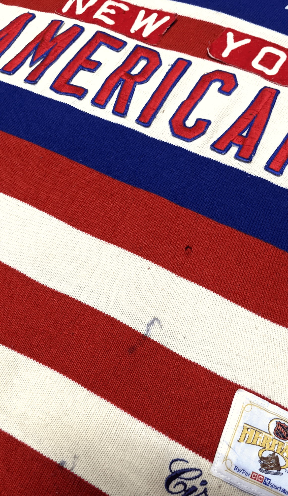 Ccm × Vintage Vintage 90s New York Americans Heritage 1926 Jersey Sweater Size US L / EU 52-54 / 3 - 9 Thumbnail