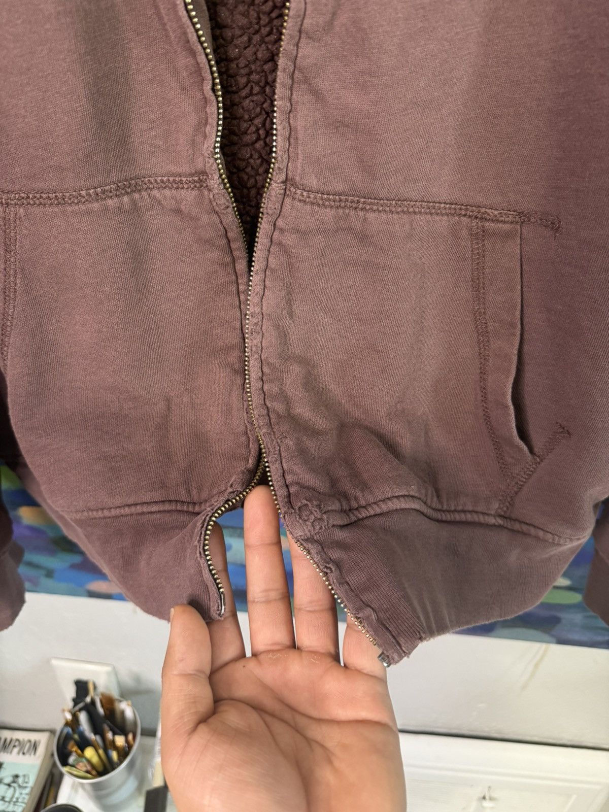 Other faded brown distressed zip up hoodie tattoo nurse graphic Size US L / EU 52-54 / 3 - 5 Thumbnail