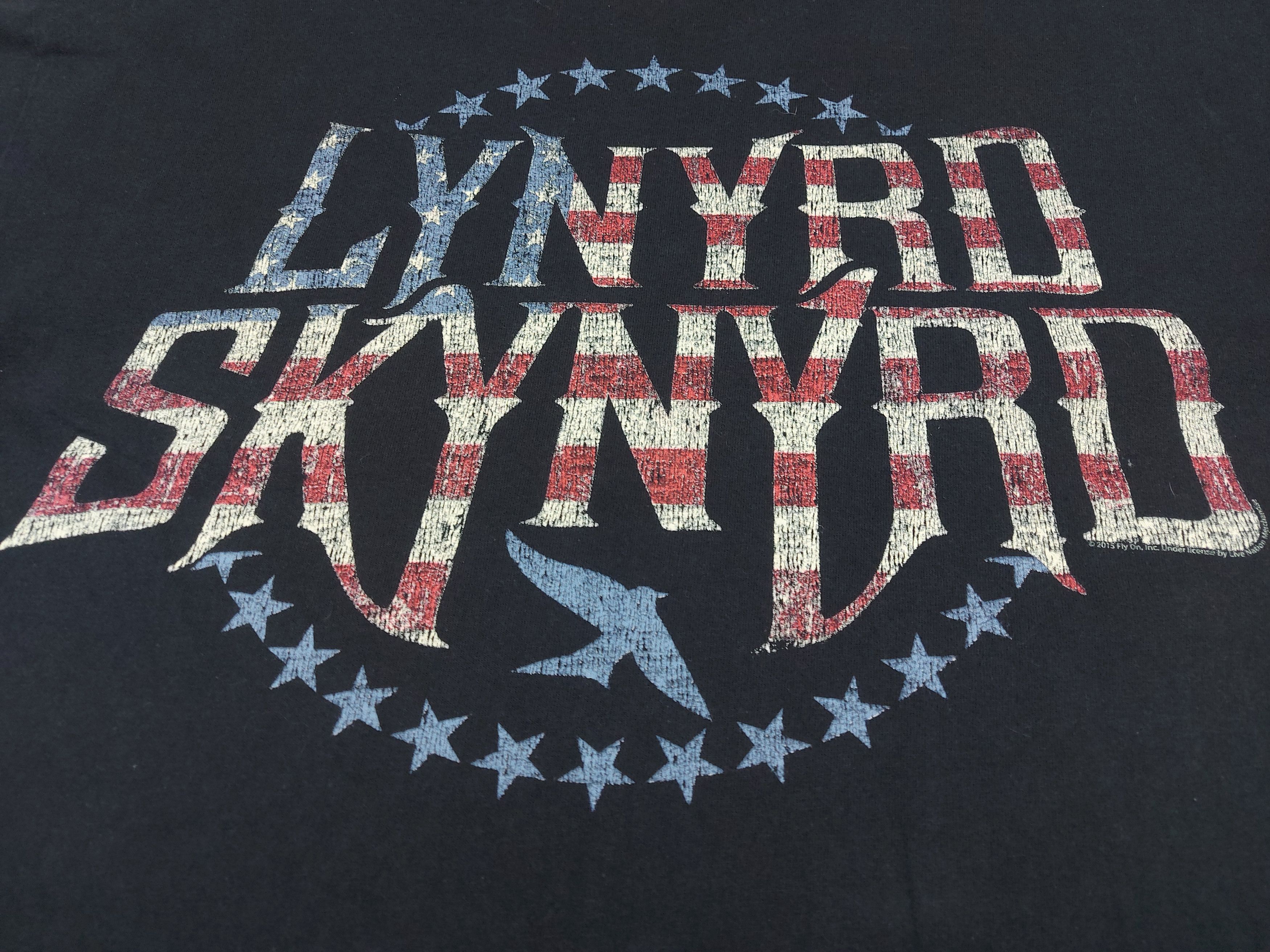 Band Tees 2015 Lynyrd Skynyrd Band Stars & Stripes TEE Size US XL / EU 56 / 4 - 2 Thumbnail
