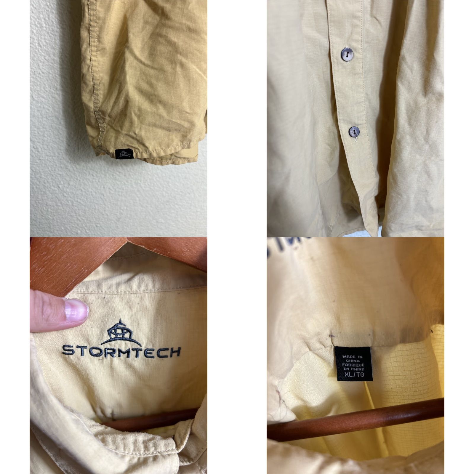 Stormtech Stormtech Men's XL Ripstop Beige Button-Up Shirt User: Stormtech Men's XL Ripstop Beige Button-Up Shirt Size US XL / EU 56 / 4 - 8 Thumbnail