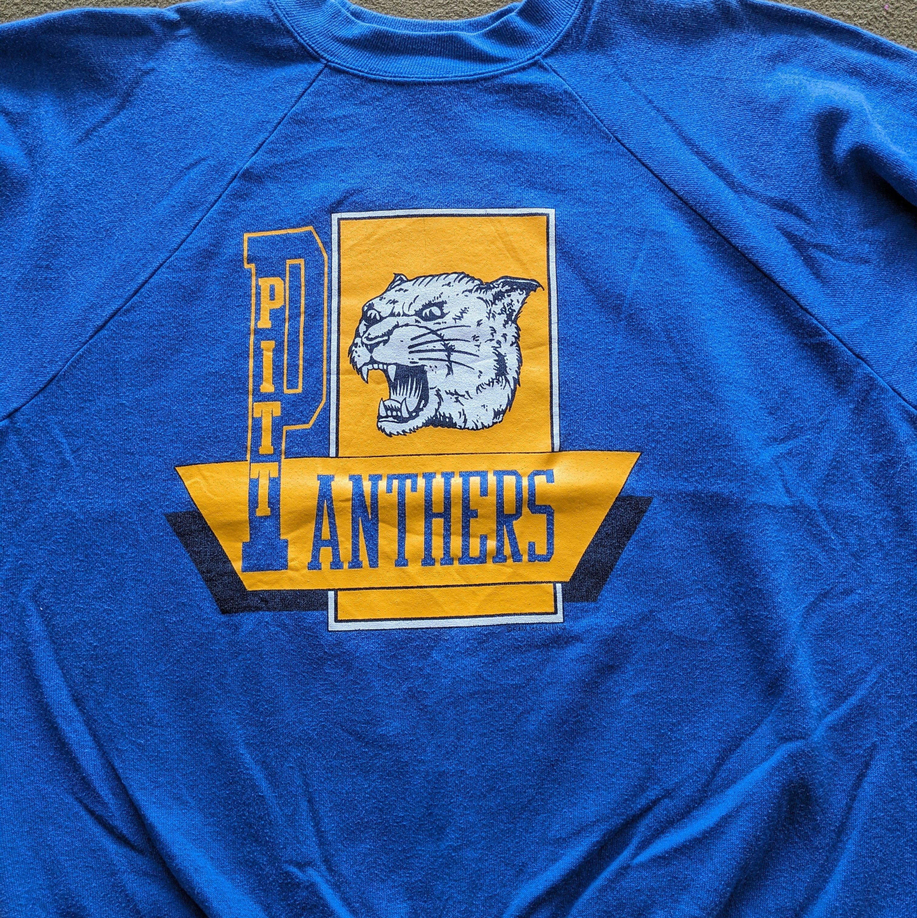 NFL Vintage PITT PANTHER American Football NFL Sweatshirt Size US M / EU 48-50 / 2 - 2 Thumbnail