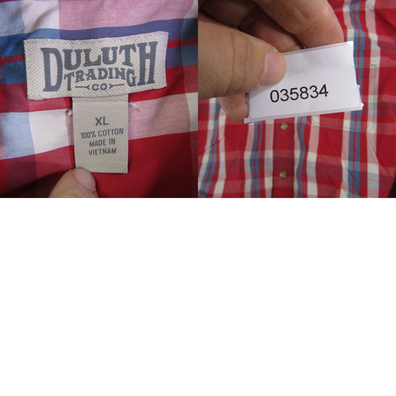 Vintage Duluth Mens Shirt XL Red Plaid Button-Up Camp Casual Outdoors Workwear Size US XL / EU 56 / 4 - 8 Thumbnail