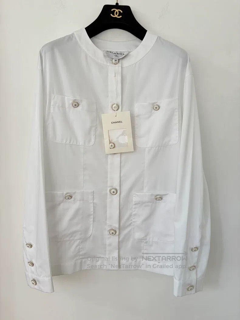 Chanel Chanel White four-pocket shirt Size XS / US 0-2 / IT 36-38 - 1 Thumbnail