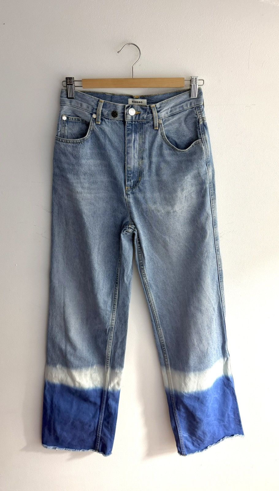 Sandro Sandro dip-dye denim jeans S/M Size 28" / US 6 / IT 42 - 1 Thumbnail