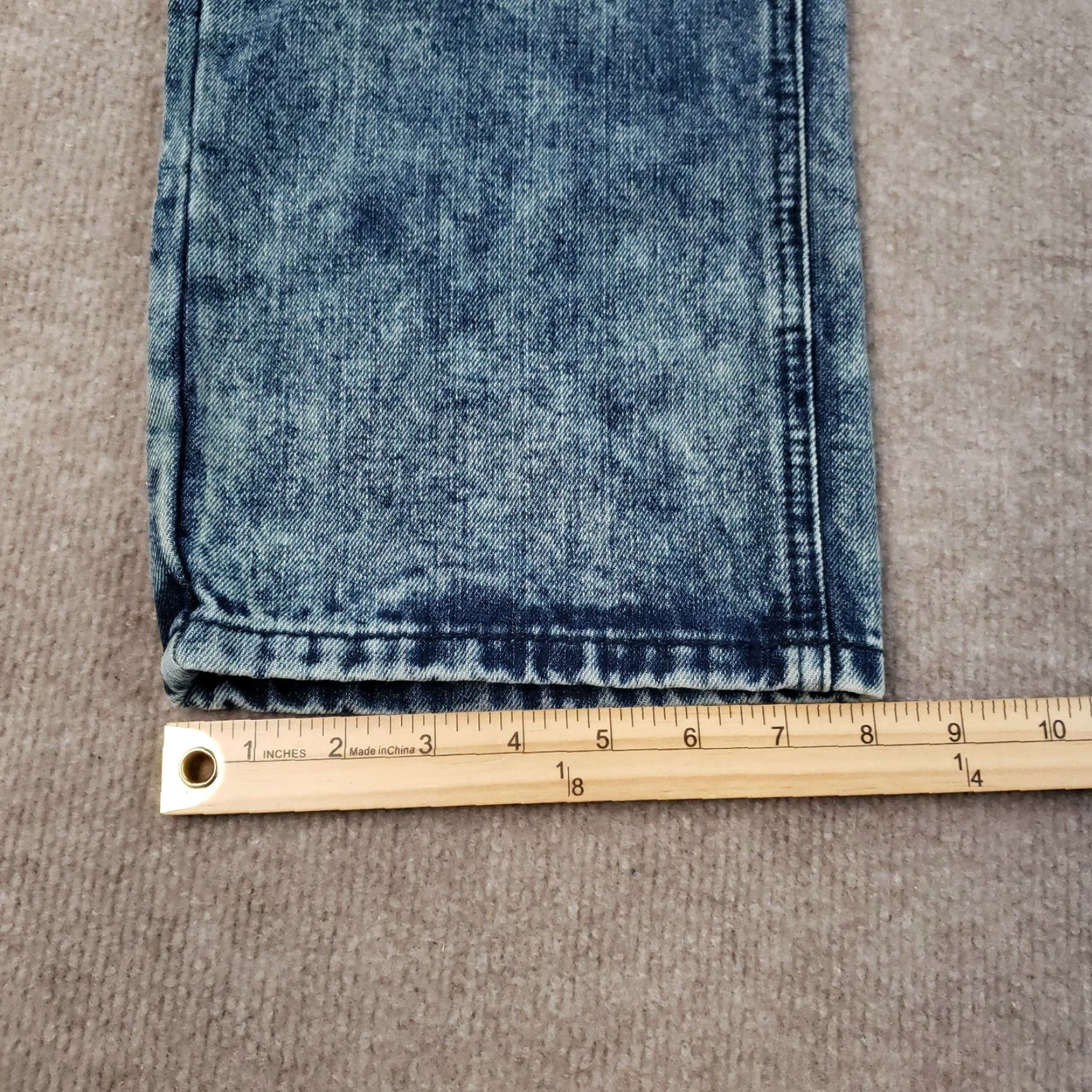 Denime Blue Cult Jeans Mens 42x34 Blue Slim Straight Denim Moto Outdoors Casual Size US 34 / EU 50 - 4 Thumbnail