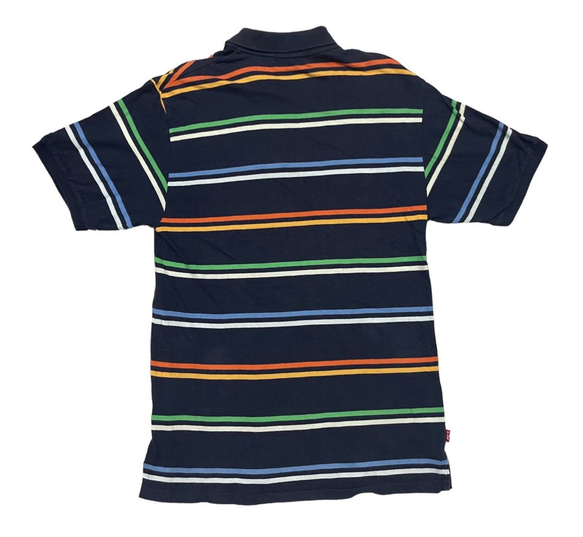 Japanese Brand × Levi's Vintage Clothing × Vintage 90s LEVIS STRIPES POLO SHIRT RARE DESIGN Size US M / EU 48-50 / 2 - 2 Thumbnail