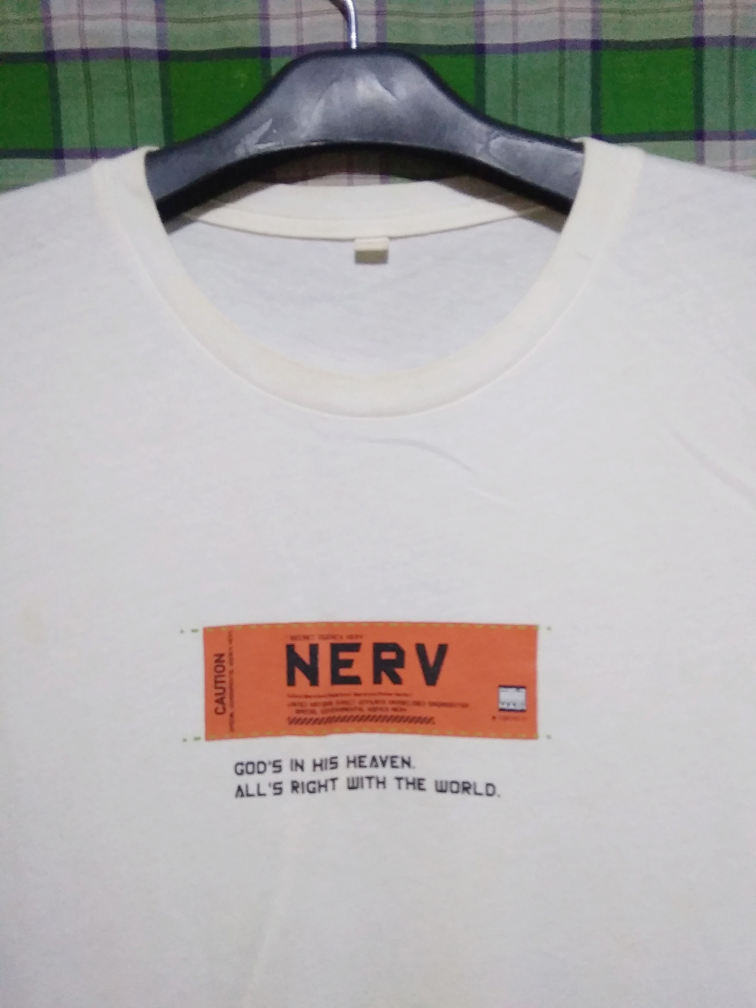 Vintage Evangelion Secret Agency NERV t shirt