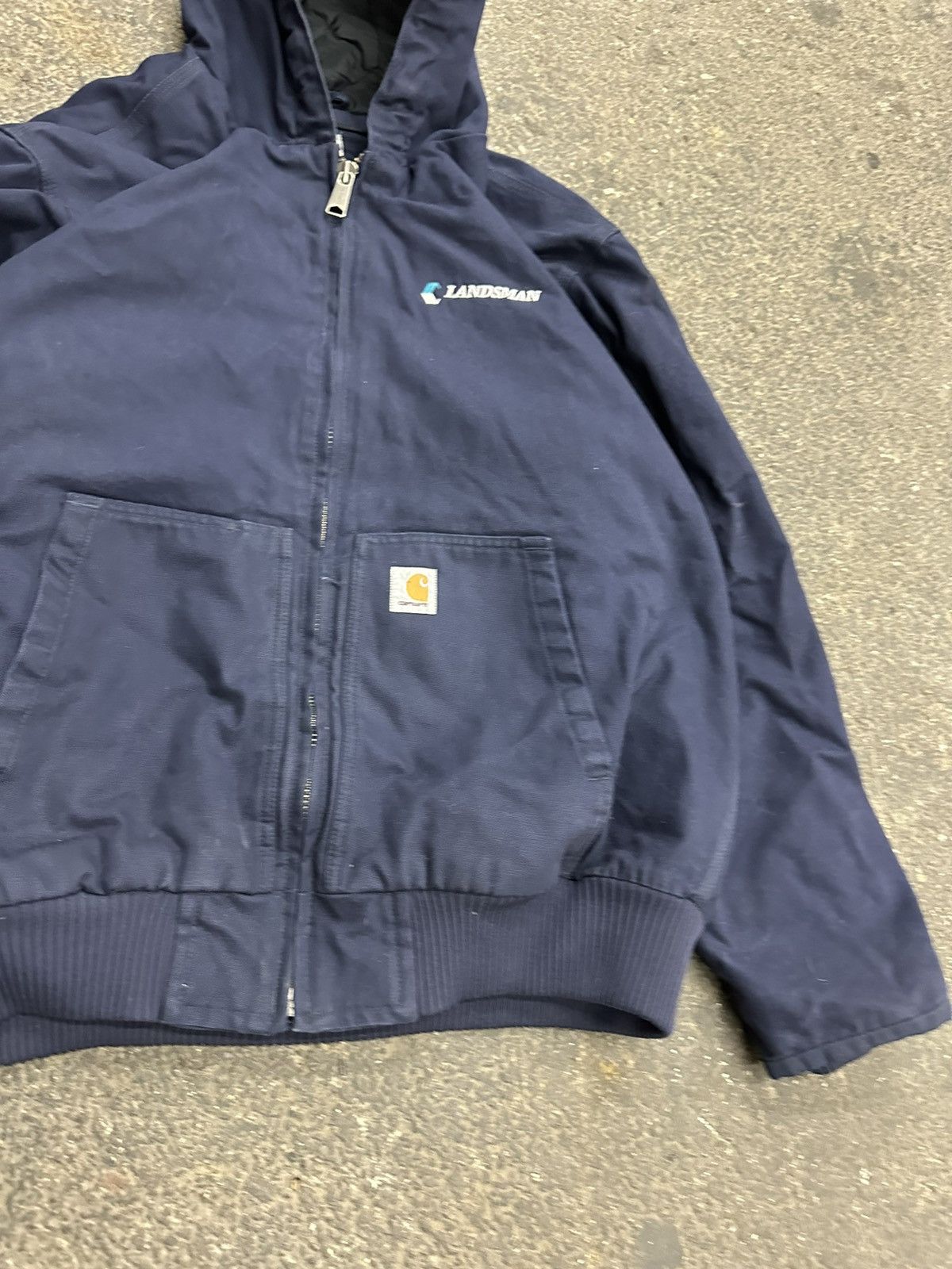 Carhartt × Vintage Carhartt hooded blue jacket Size US XL / EU 56 / 4 - 5 Thumbnail
