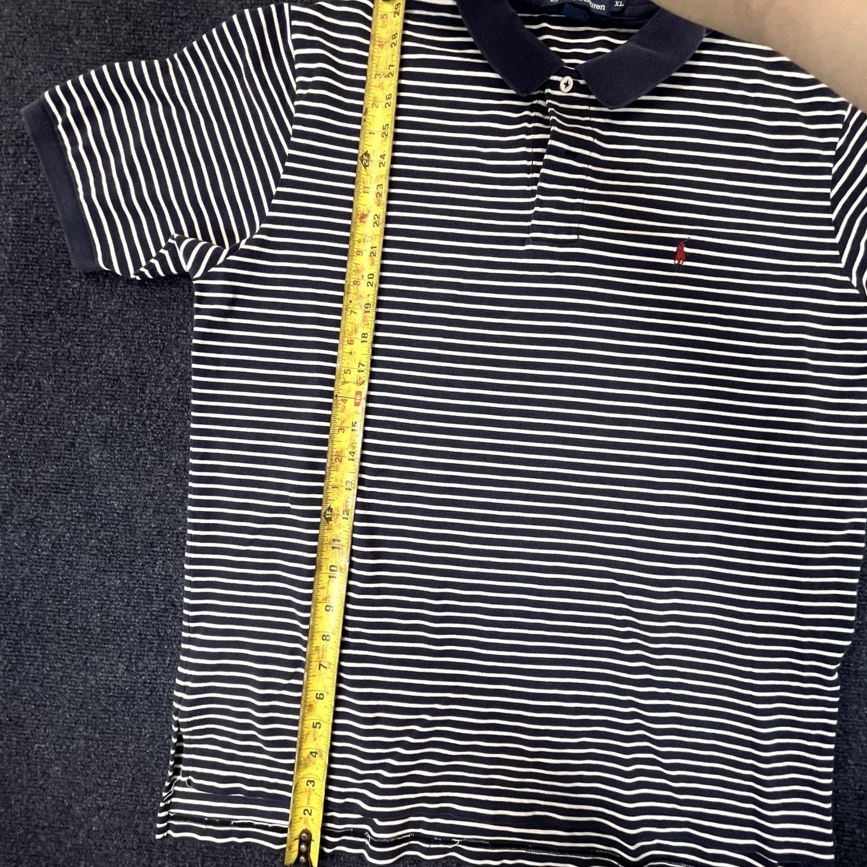 Polo Ralph Lauren Polo Ralph Lauren Polo Shirt Mens XL Striped Short Sleeve Classic Cotton Top Size US XL / EU 56 / 4 - 5 Thumbnail
