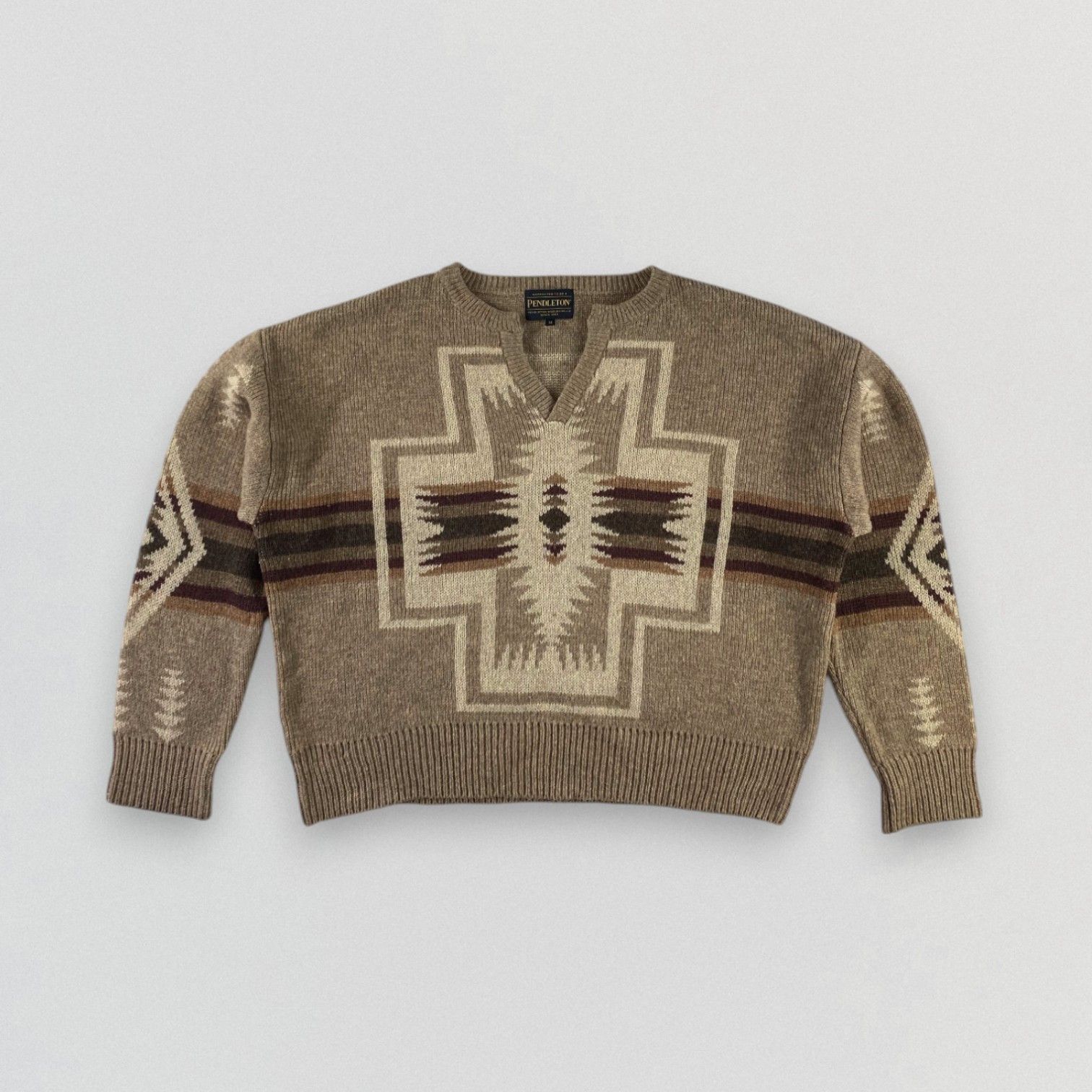 Pendleton Sweater Wool Shetland Harding Crewneck