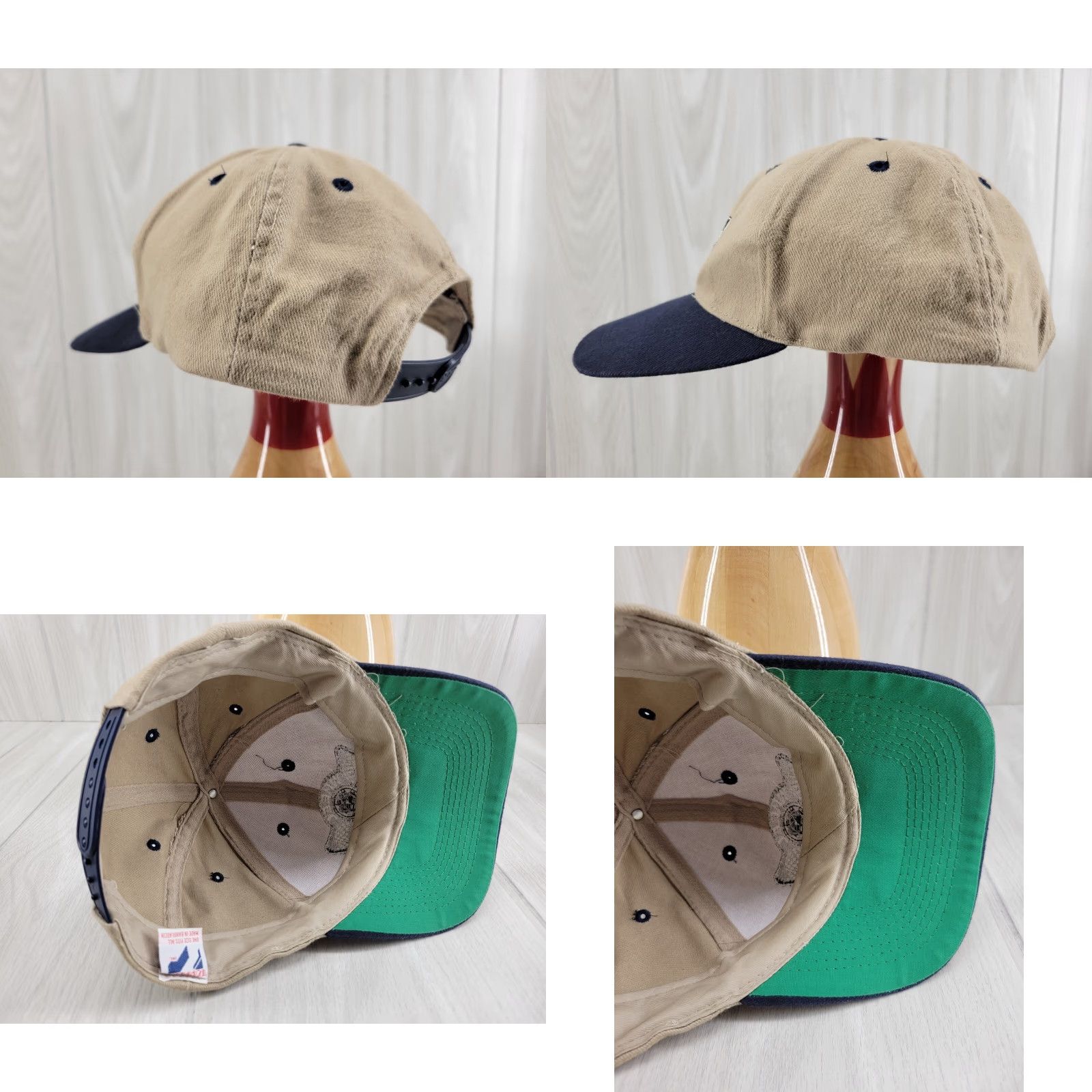 Vintage Wheel Fix it Hat Tan Mens Adjustable Baseball Cap Tan Mens Baseball Cap Adjustable Mens Wheel Fix it Hat Tan Size ONE SIZE - 8 Thumbnail