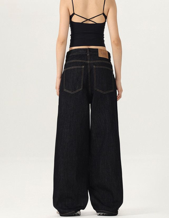 Japanese Brand Men's retro baggy straight leg casual wide-leg jeans Size US 32 / EU 48 - 4 Thumbnail
