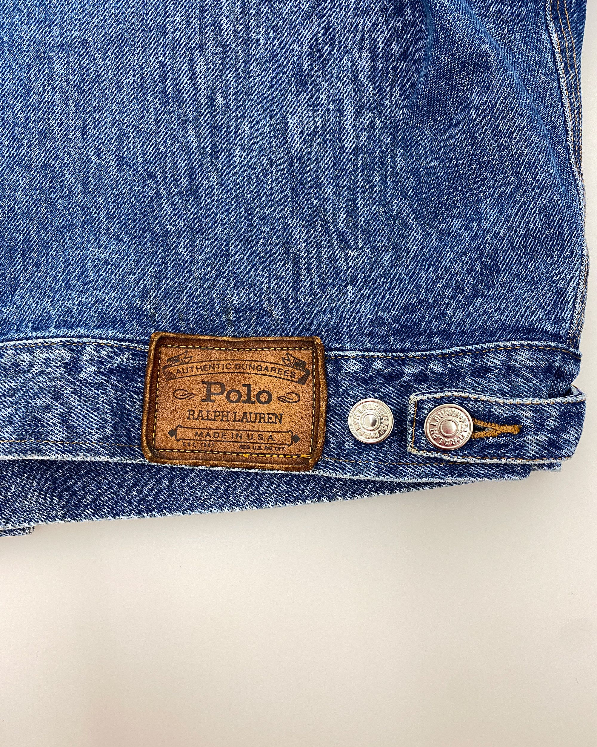 Polo Ralph Lauren 1980s Made in USA Denim Jacket Size US L / EU 52-54 / 3 - 6 Thumbnail