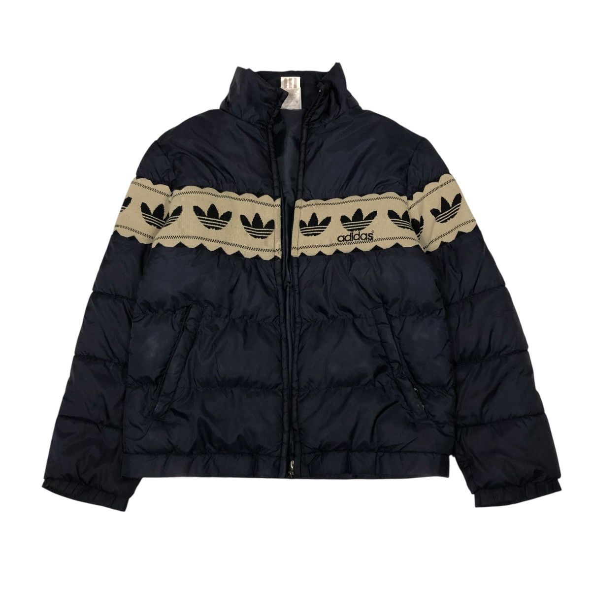 🔥VINTAGE ADIDAD PUFFER JACKET QUILTED FULL PRINT