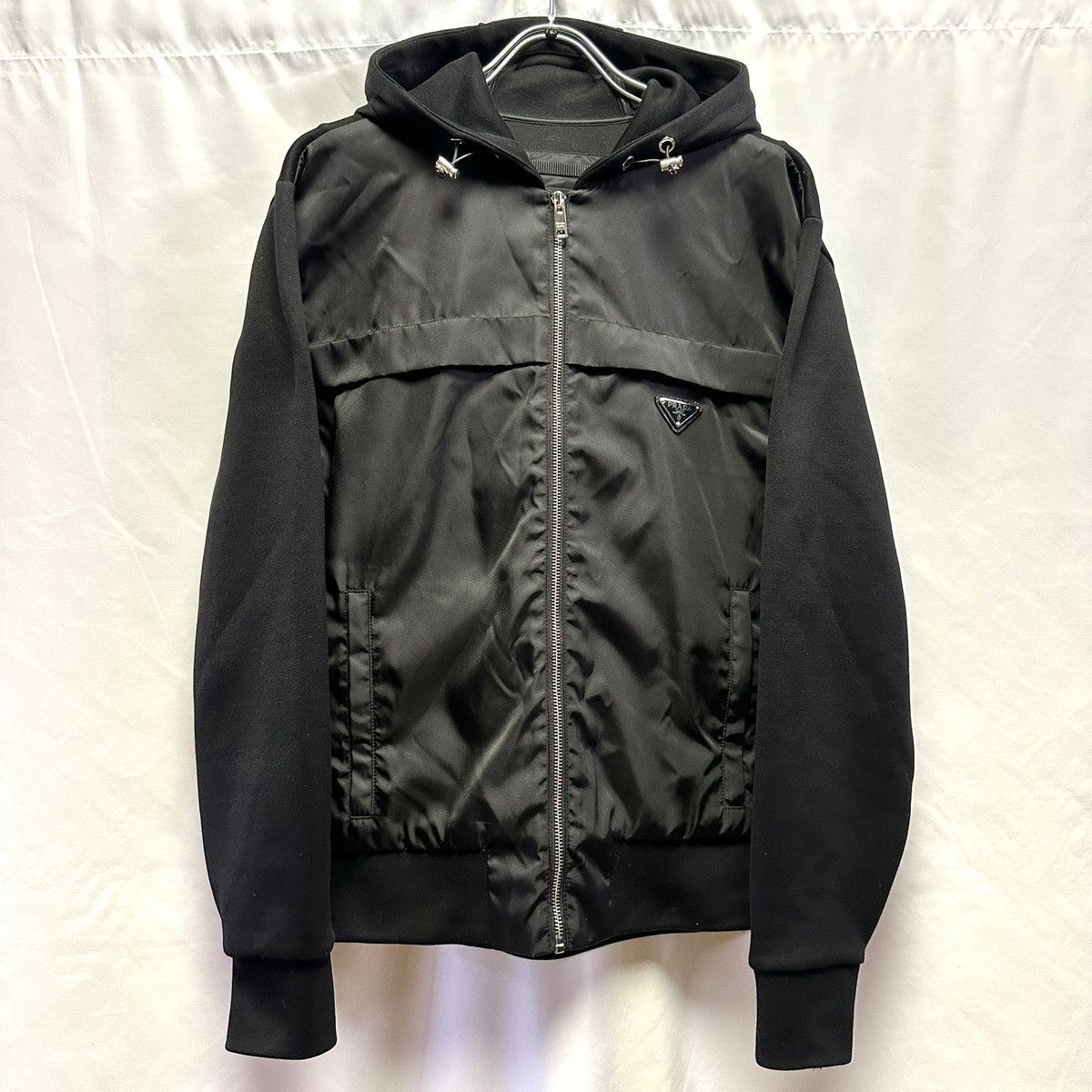 Image of ◇Prada Prada Nylon Jacket Triangle 19 Years S in Black, Men's (Size Small)