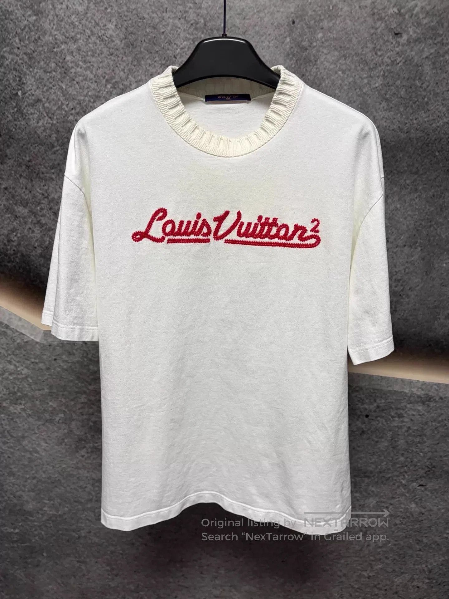 Louis Vuitton White Short-Sleeve Embroidered Shirt. Size US XL / EU 56 / 4 - 1 Thumbnail