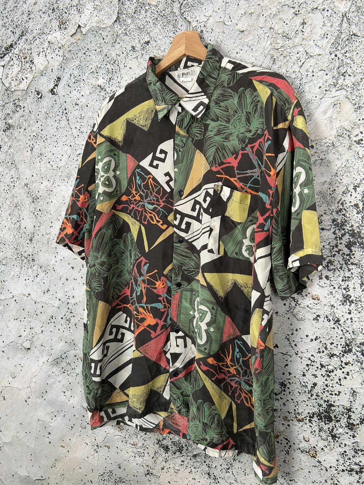 Vintage Vintage 90s Archive Silk Shirt Hawaiian Summer Avant Garde Size US L / EU 52-54 / 3 - 2 Thumbnail