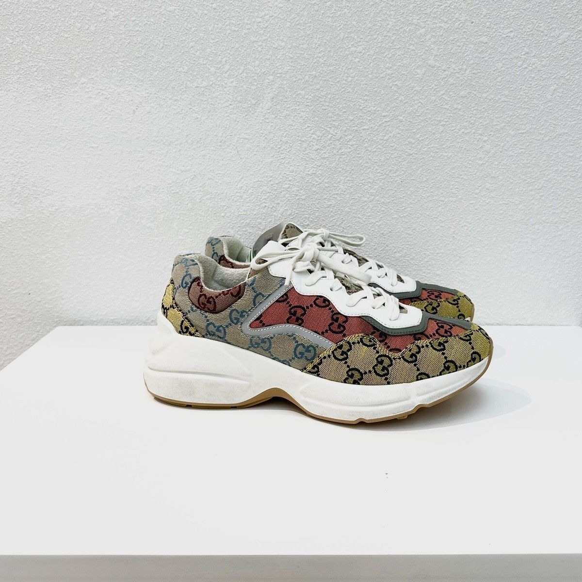 Gucci Gucci Rhyton 'GG Monogram - Multi-Color' sneakers in canvas Size US 8.5 / EU 41-42 - 3 Thumbnail