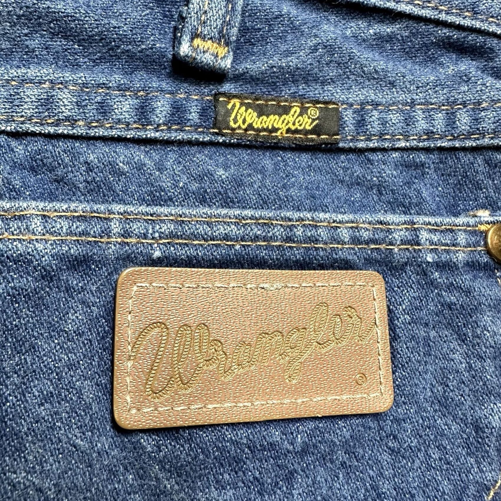 Wrangler Vintage Wrangler Jeans Men 29x34 (28x33) Blue Cowboy Cut Western - Used Condition Size US 29 - 4 Thumbnail