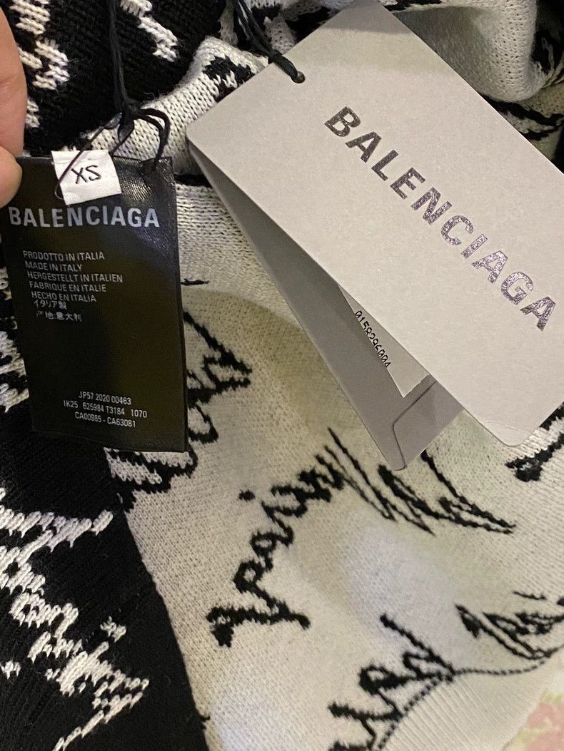Balenciaga Balenciaga Signature Logo Loose Knit Sweater-2505 Size US XS / EU 42 / 0 - 7 Thumbnail