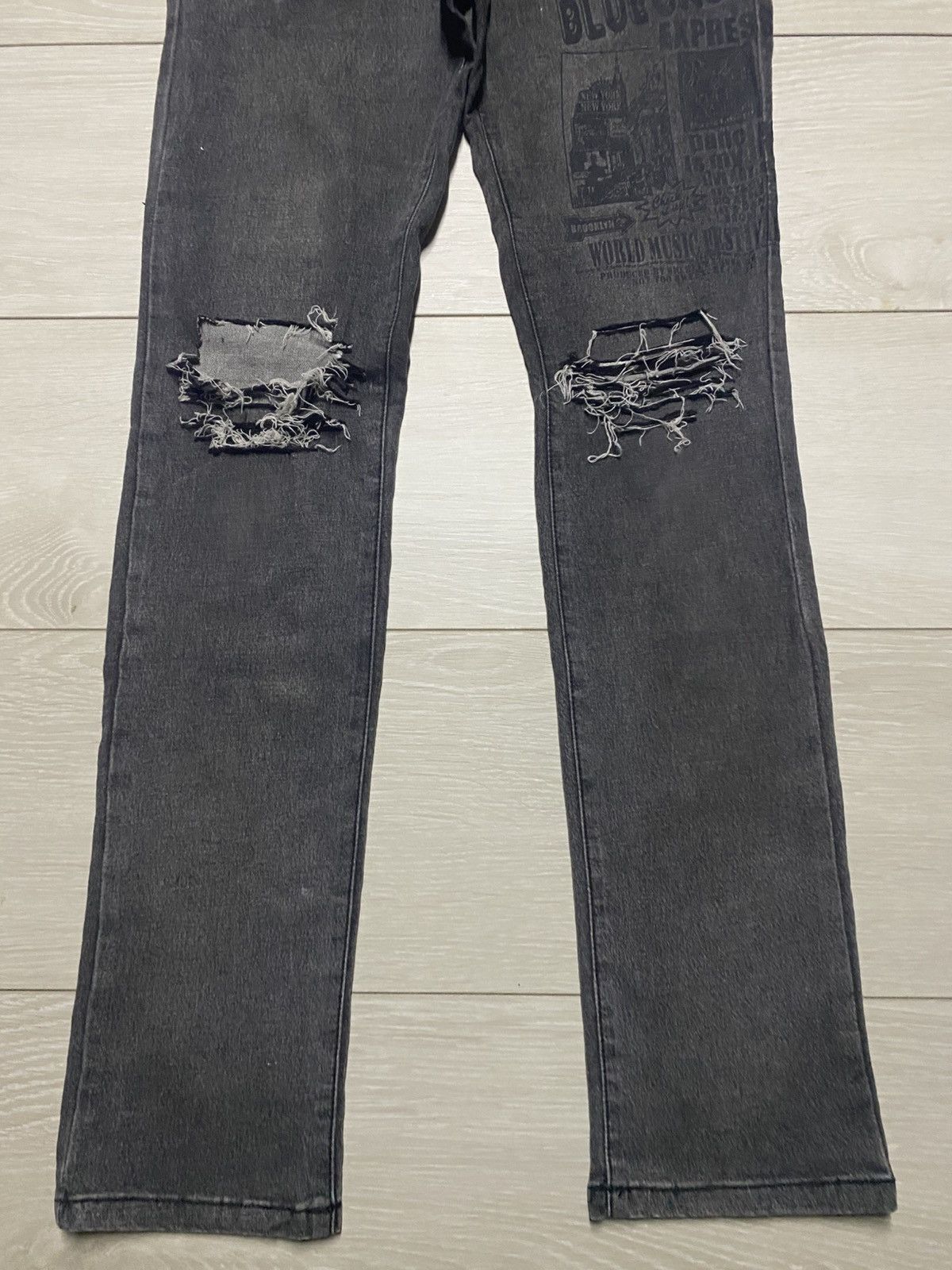 Japanese Brand Vintage Japanese Brand Spicy Label Print Skinny Jeans Size 28" / US 6 / IT 42 - 5 Thumbnail