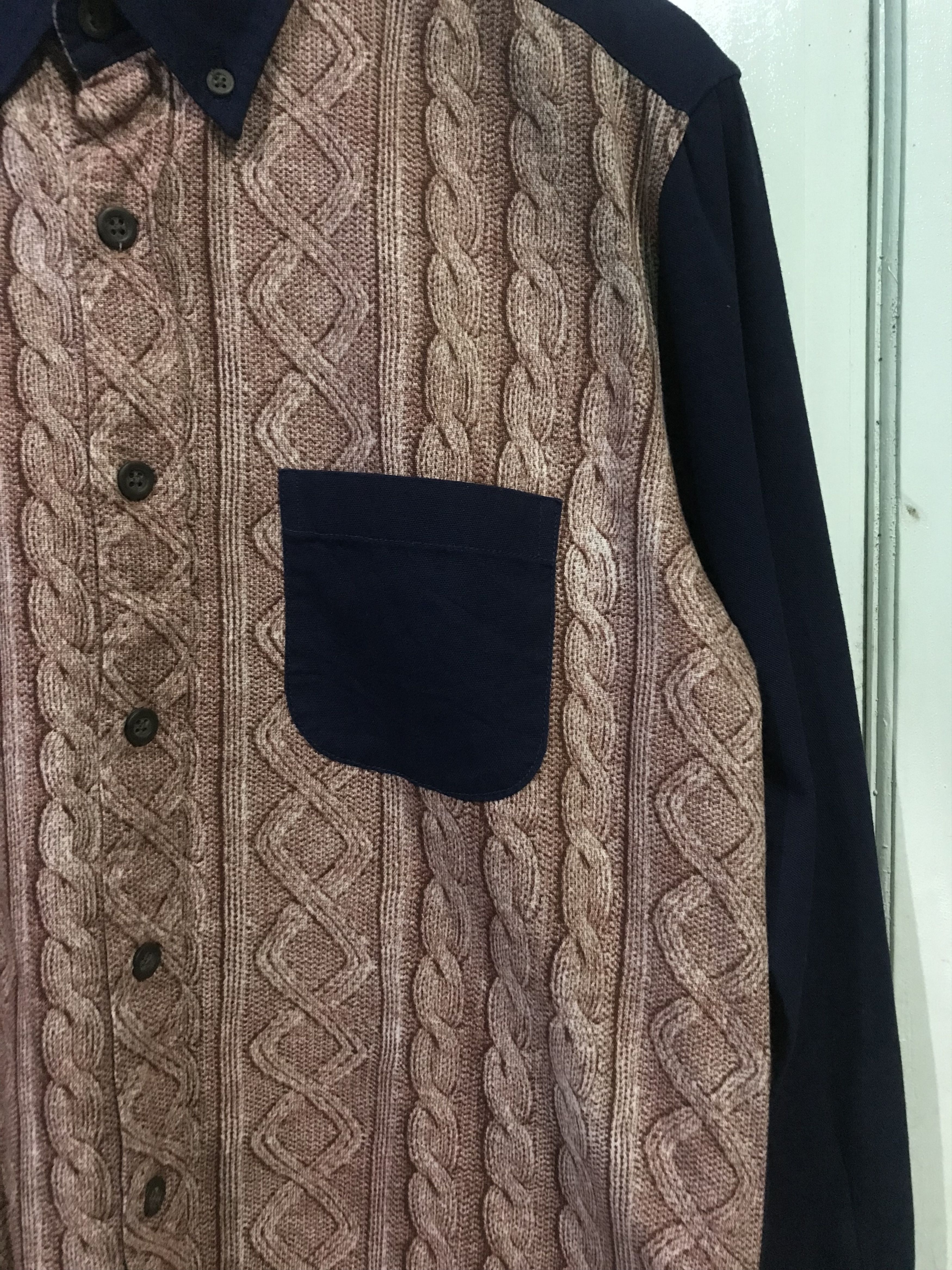 Japanese Brand ‼️ARCHIVE‼️CIAO INDENTURE CABLE KNIT PRINTED Size US L / EU 52-54 / 3 - 3 Thumbnail