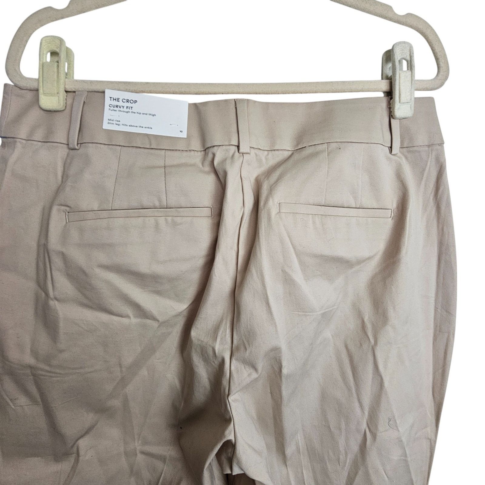 Ann Taylor Ann Taylor Womens The Crop Curvy Fit Trouser Pants Sz 10 Size 32" / US 10 / IT 46 - 8 Thumbnail