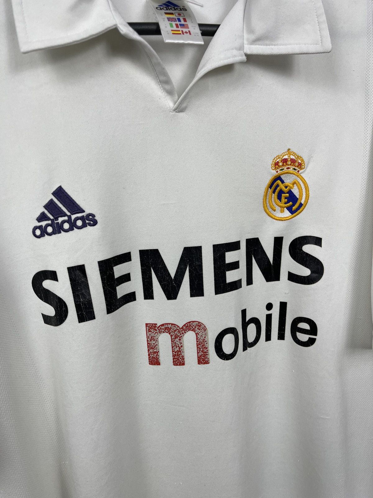 Adidas 2002-03 Adidas Real Madrid Centenary Home Shirt Size M White Size US M / EU 48-50 / 2 - 3 Thumbnail