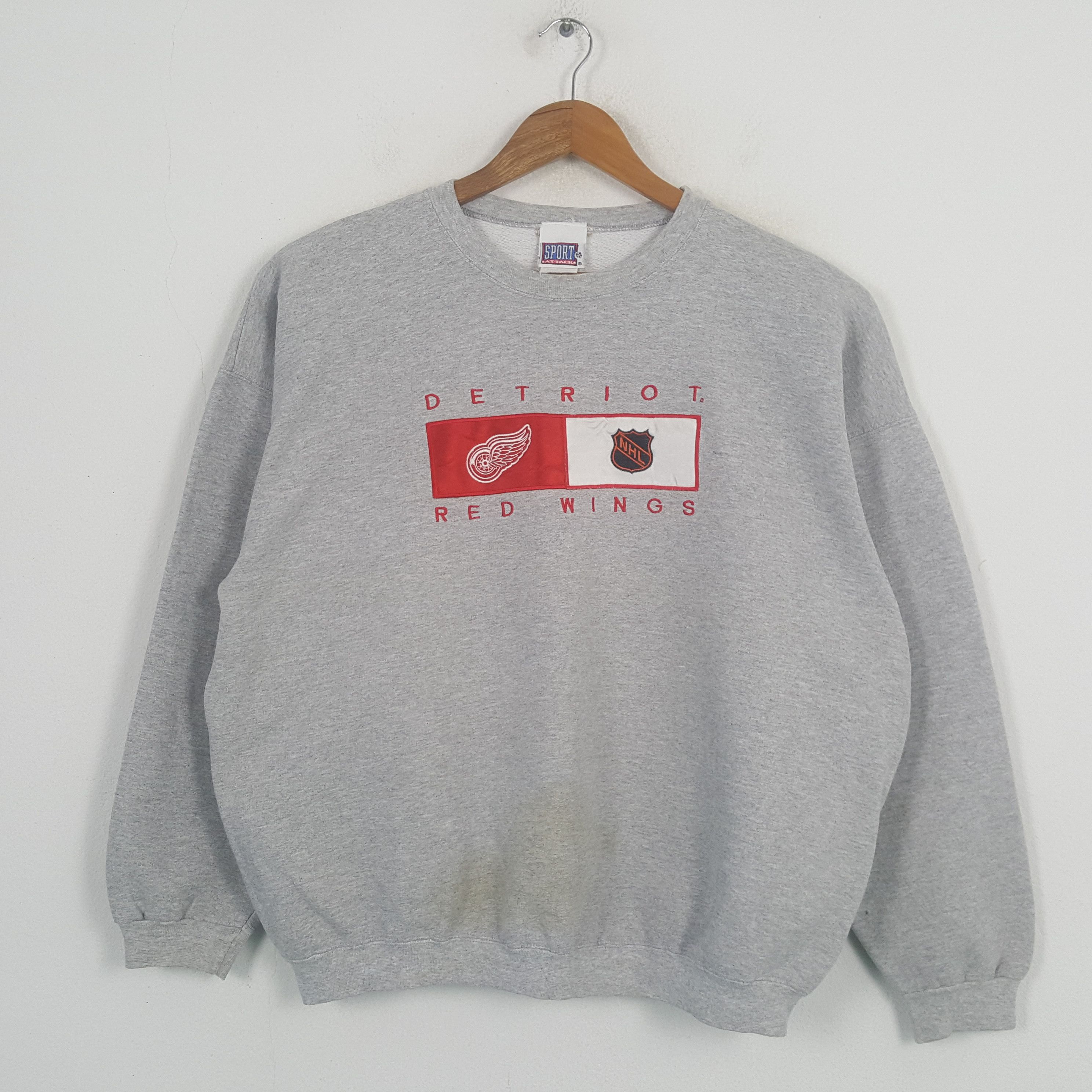 Vintage Vintage DETRIOT RED WINGS NHL Team Sweatshirt C291N1 Size US XL / EU 56 / 4 - 1 Thumbnail