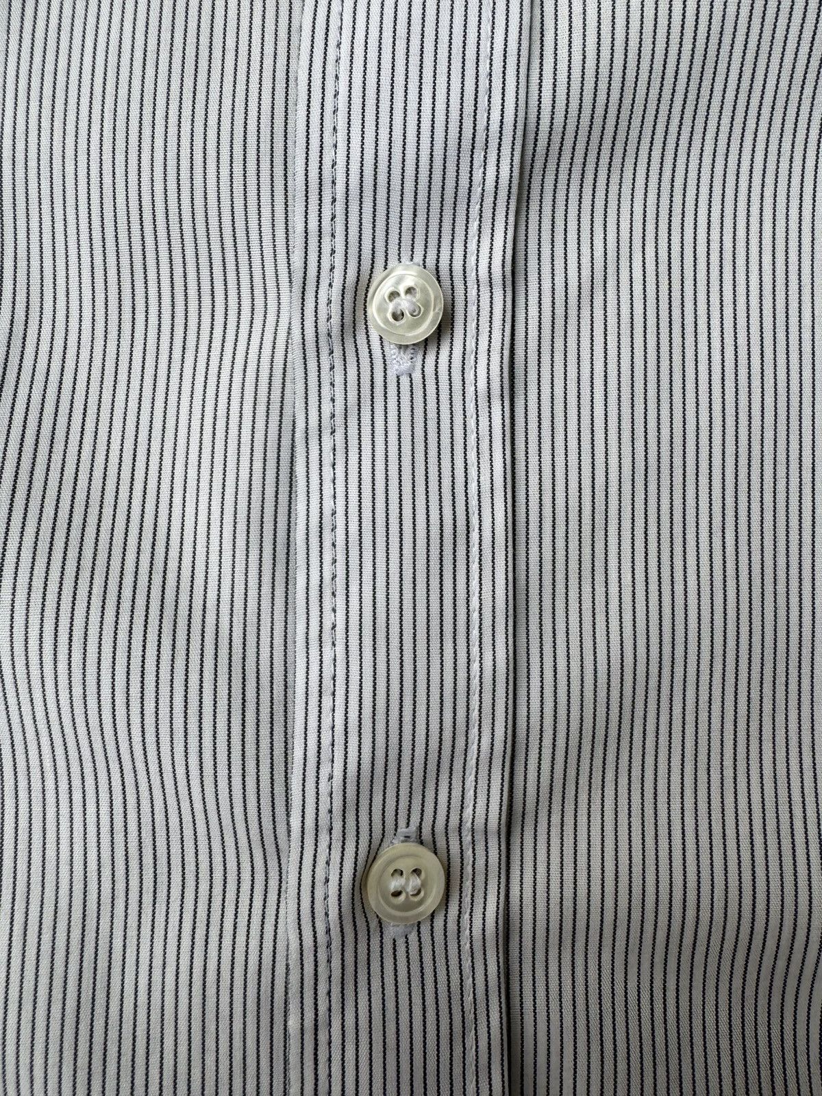 Raf Simons Raf Simons SS02 Double Collar Pinstripe Button-Up Shirt Size US S / EU 44-46 / 1 - 4 Thumbnail