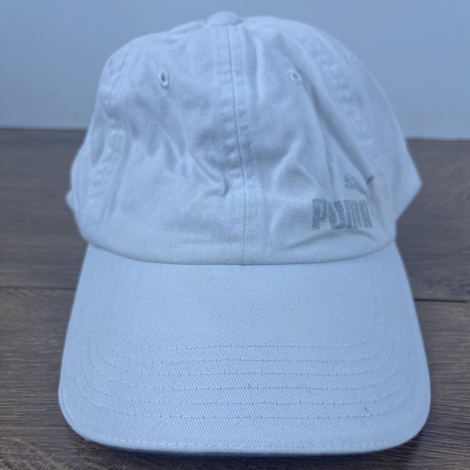 Puma PUMA Hat White Puma Athletic Hat White Hat Adjustable Adult Size ONE SIZE - 1 Thumbnail
