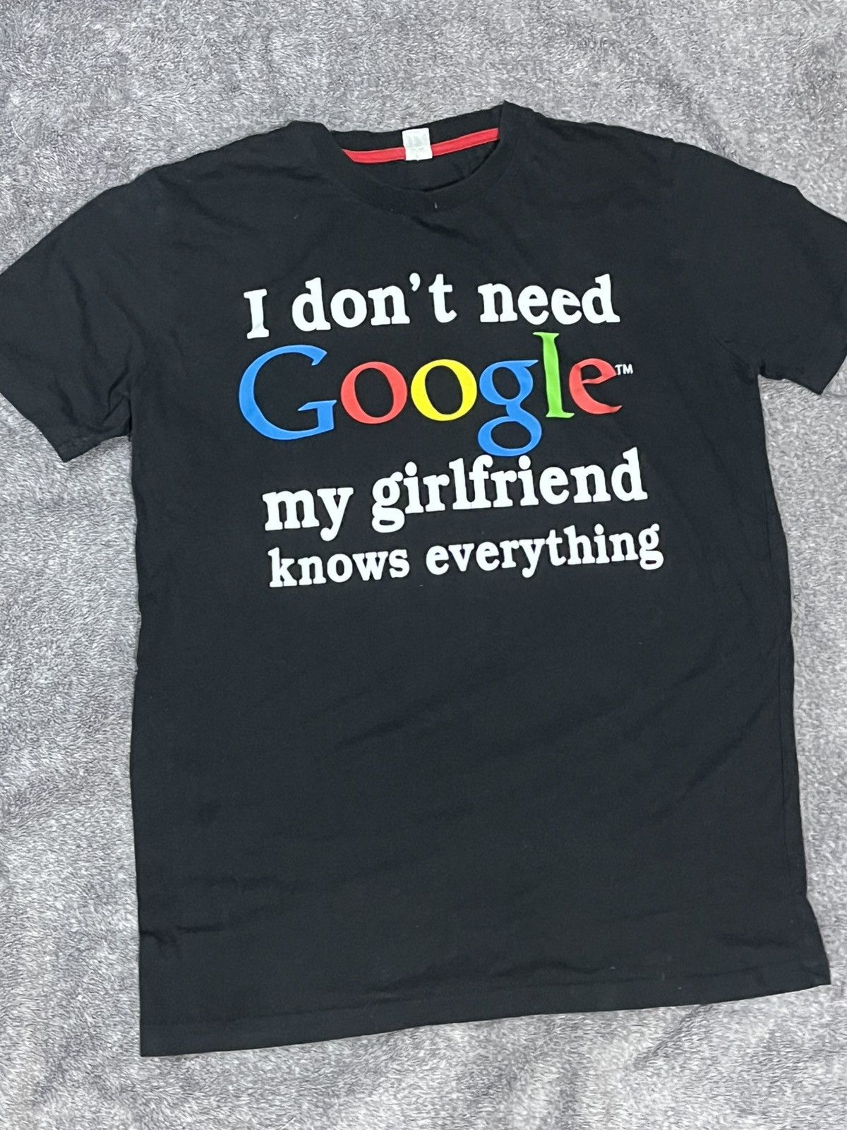 Gildan Vintage Ironic "I Don't Need Google" Tee Size US M / EU 48-50 / 2 - 1 Thumbnail