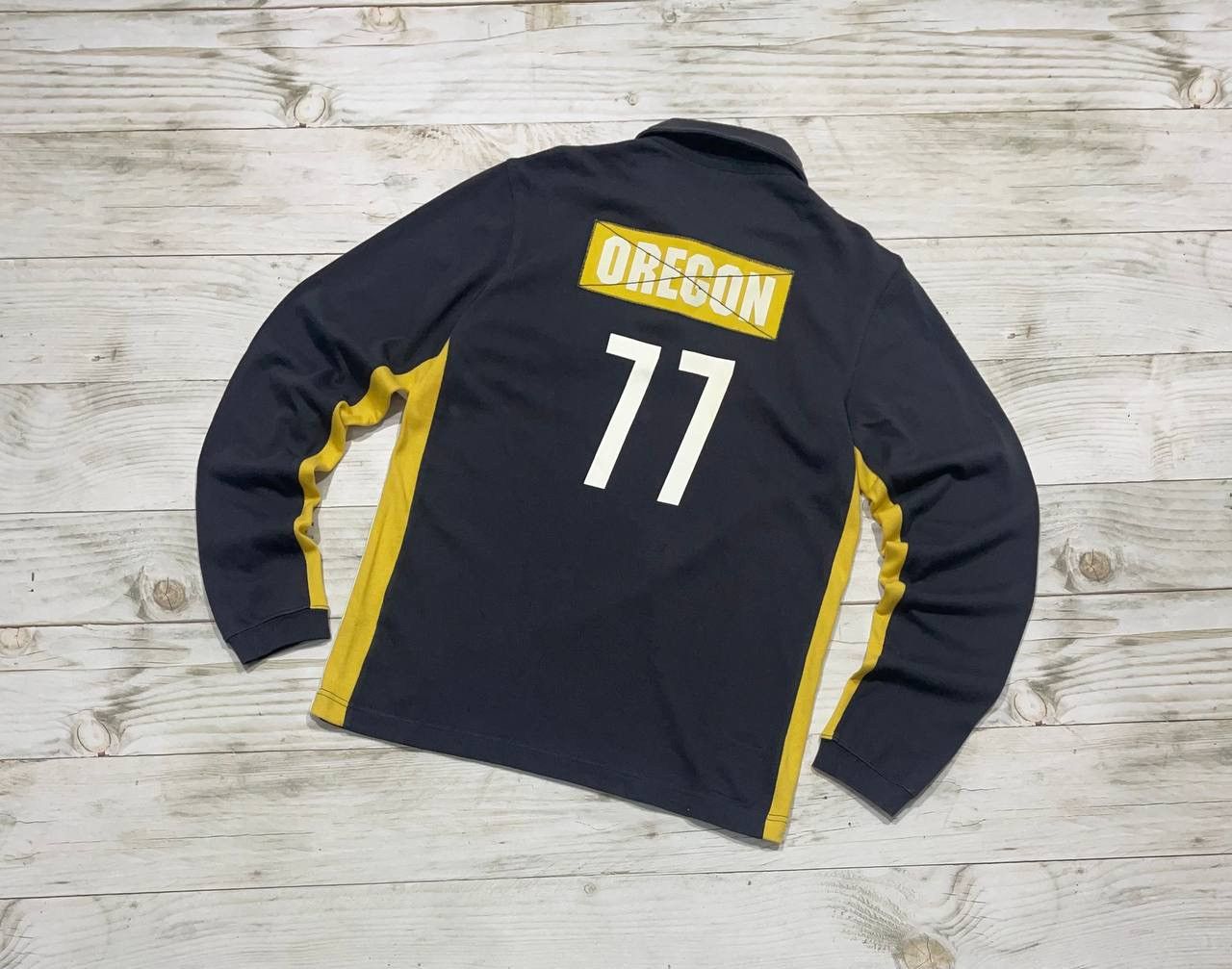 Nike Vintage Nike Rugby Polo Shirt Long Sleeve Oregon Size US M / EU 48-50 / 2 - 2 Thumbnail