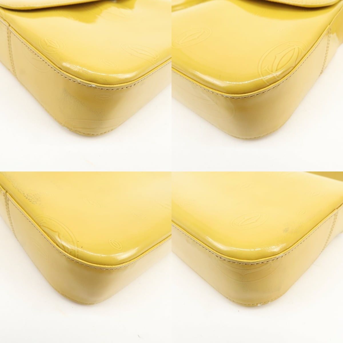 Cartier Cartier Happy Birthday Patent Leather Shoulder Bag Yellow Size ONE SIZE - 5 Thumbnail