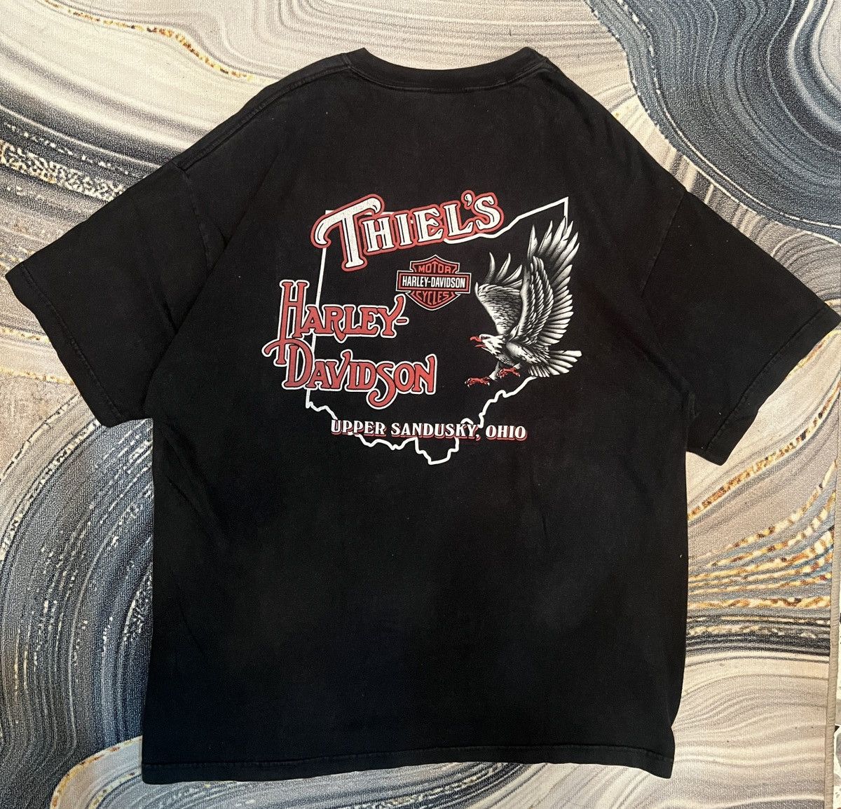 Harley Davidson Harley-Davidson Flame T-Shirt Black/Gray Size US XL / EU 56 / 4 - 5 Thumbnail