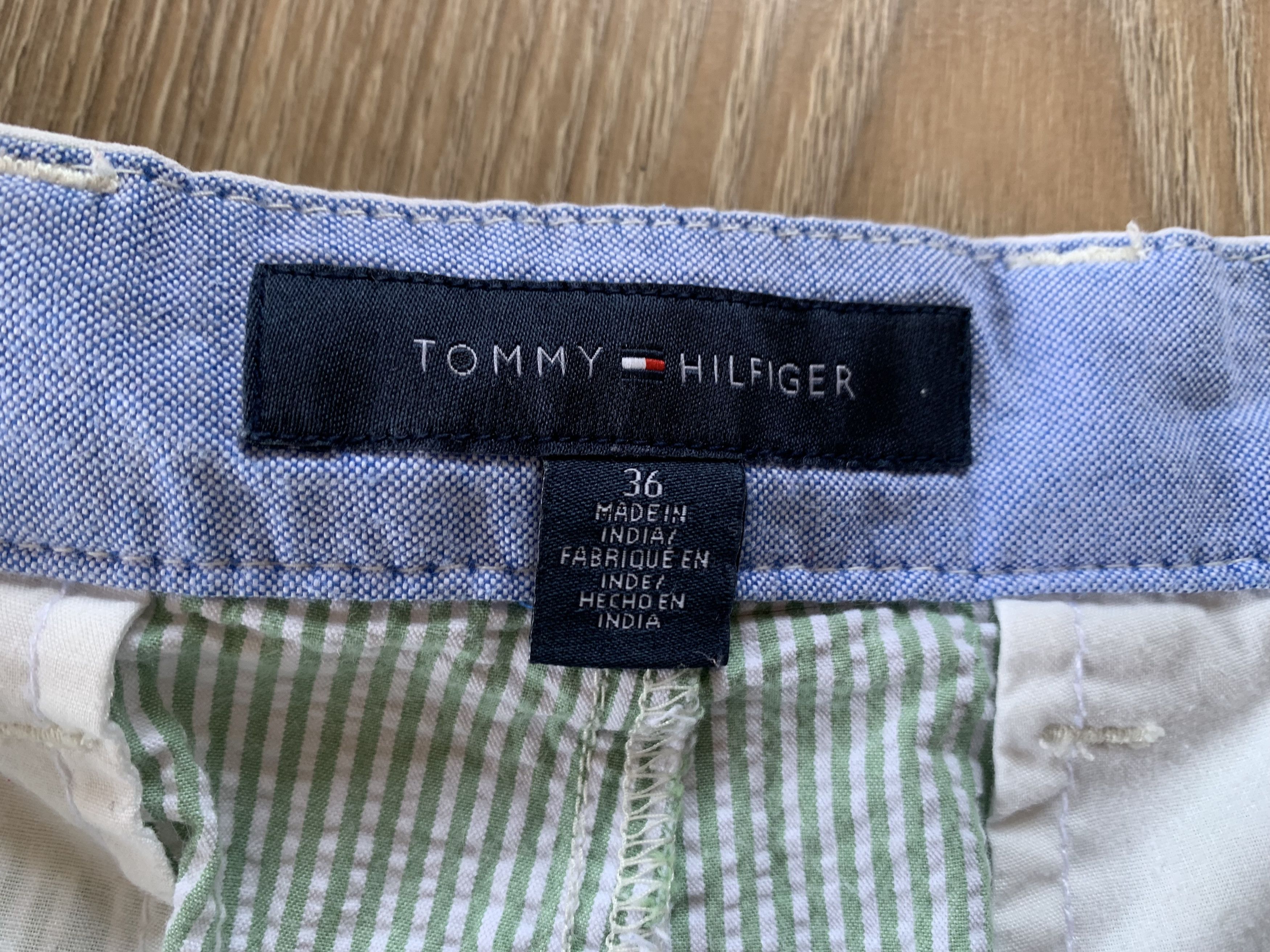 Tommy Hilfiger × Vintage Tommy Hilfiger Stripe Casual Shorts With Waffle Fabric Size US 36 / EU 52 - 7 Thumbnail