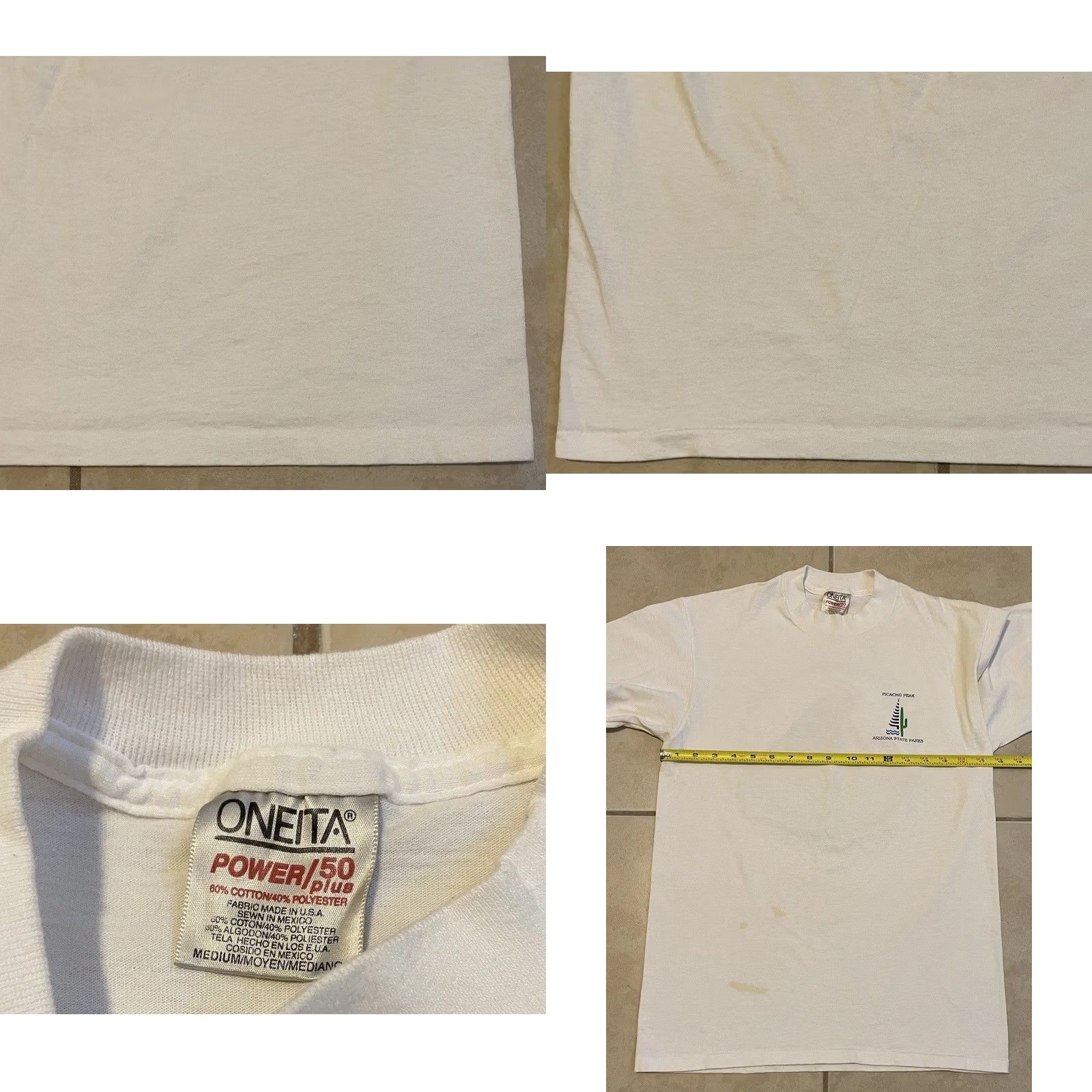 Vintage Vtg 90s Picacho Peak State Park Faded Shirt S Arizona Nature Art Grunge 80s Size US S / EU 44-46 / 1 - 8 Thumbnail