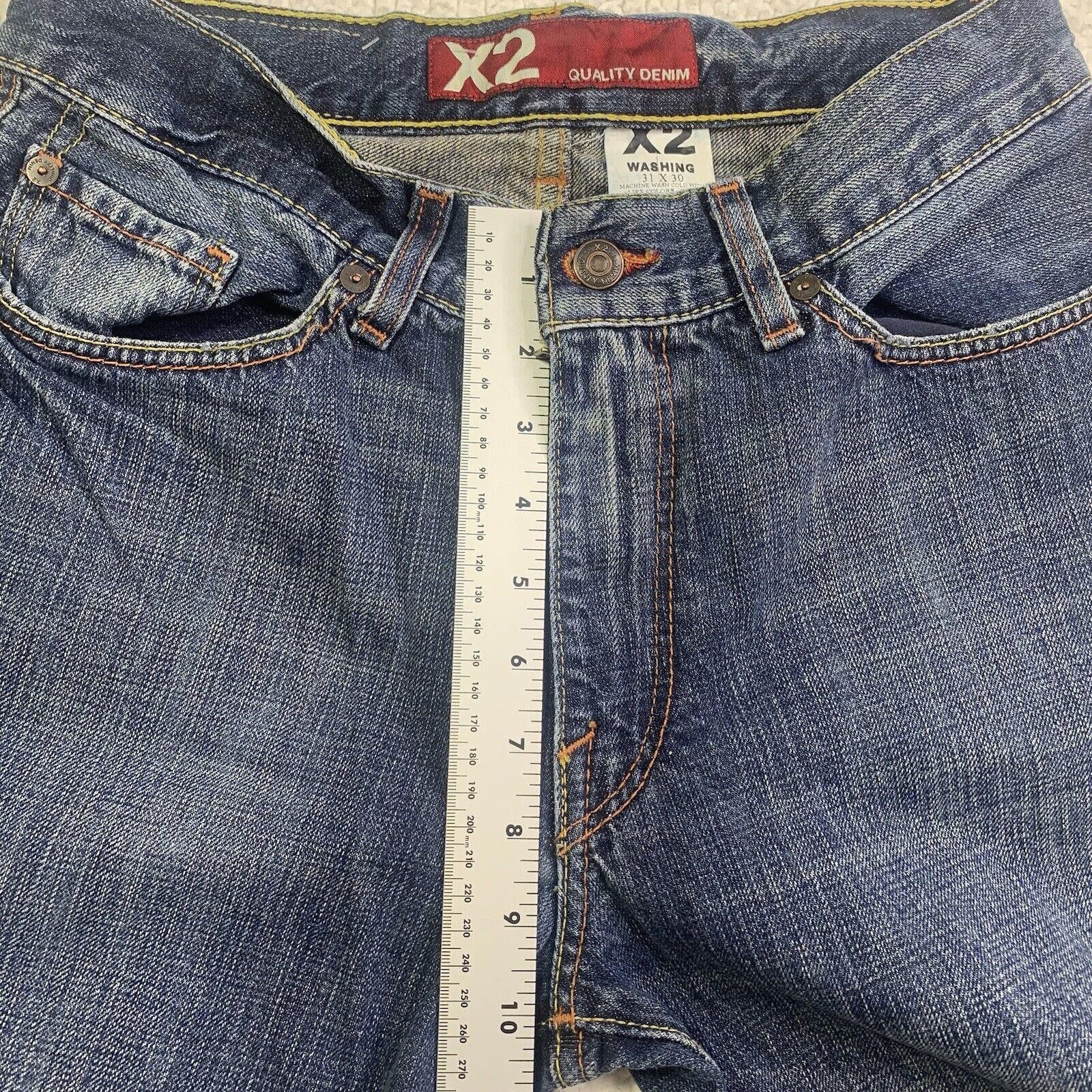 Other X2 Quality Denim Jeans Men's Size W31 L30 Blue Boot Cut Size 31" - 8 Thumbnail