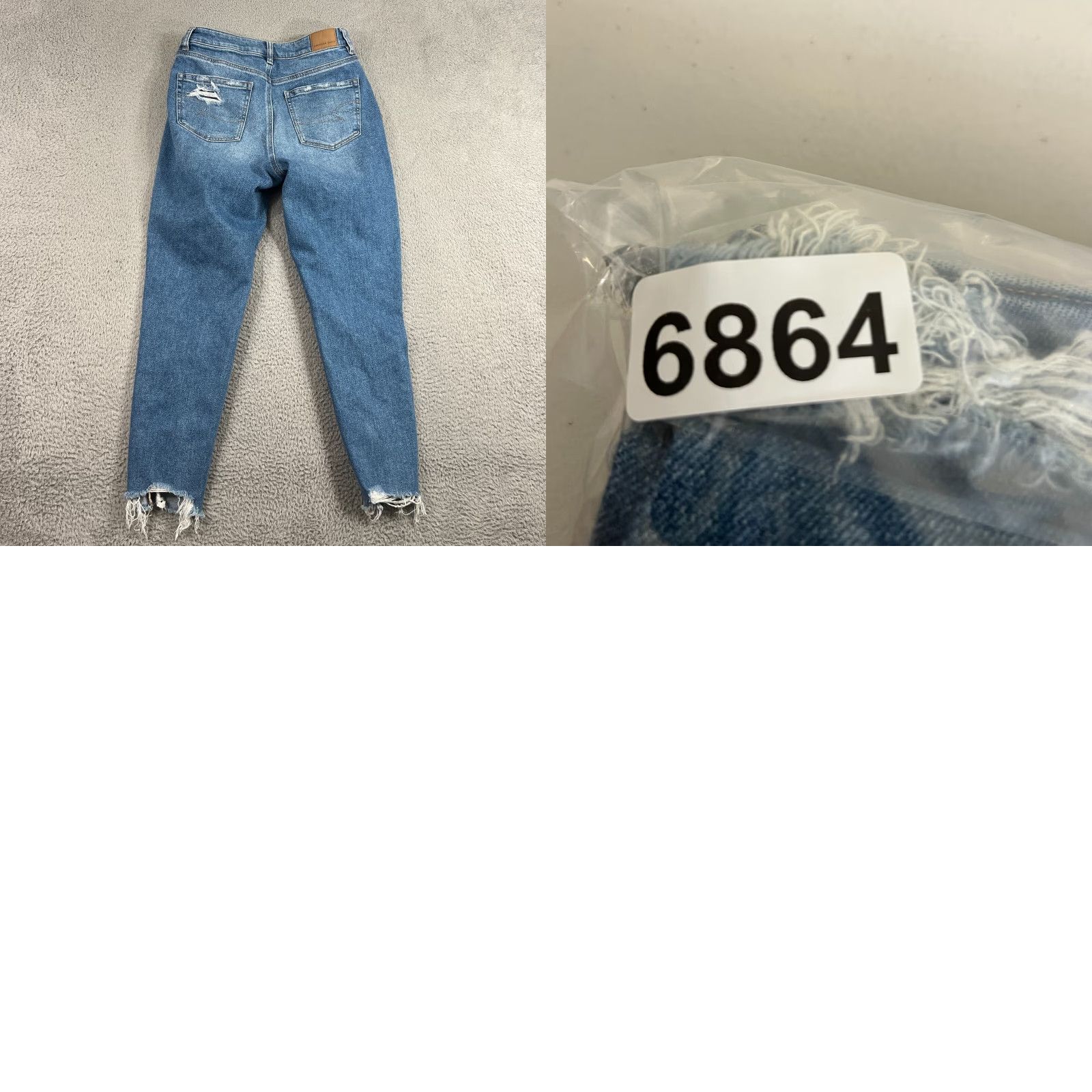 American Eagle Outfitters American Eagle Outfitters Mom Jeans Womens Size 4 Reg Blue Distressed Denim Size 27" / US 4 / IT 40 - 8 Thumbnail
