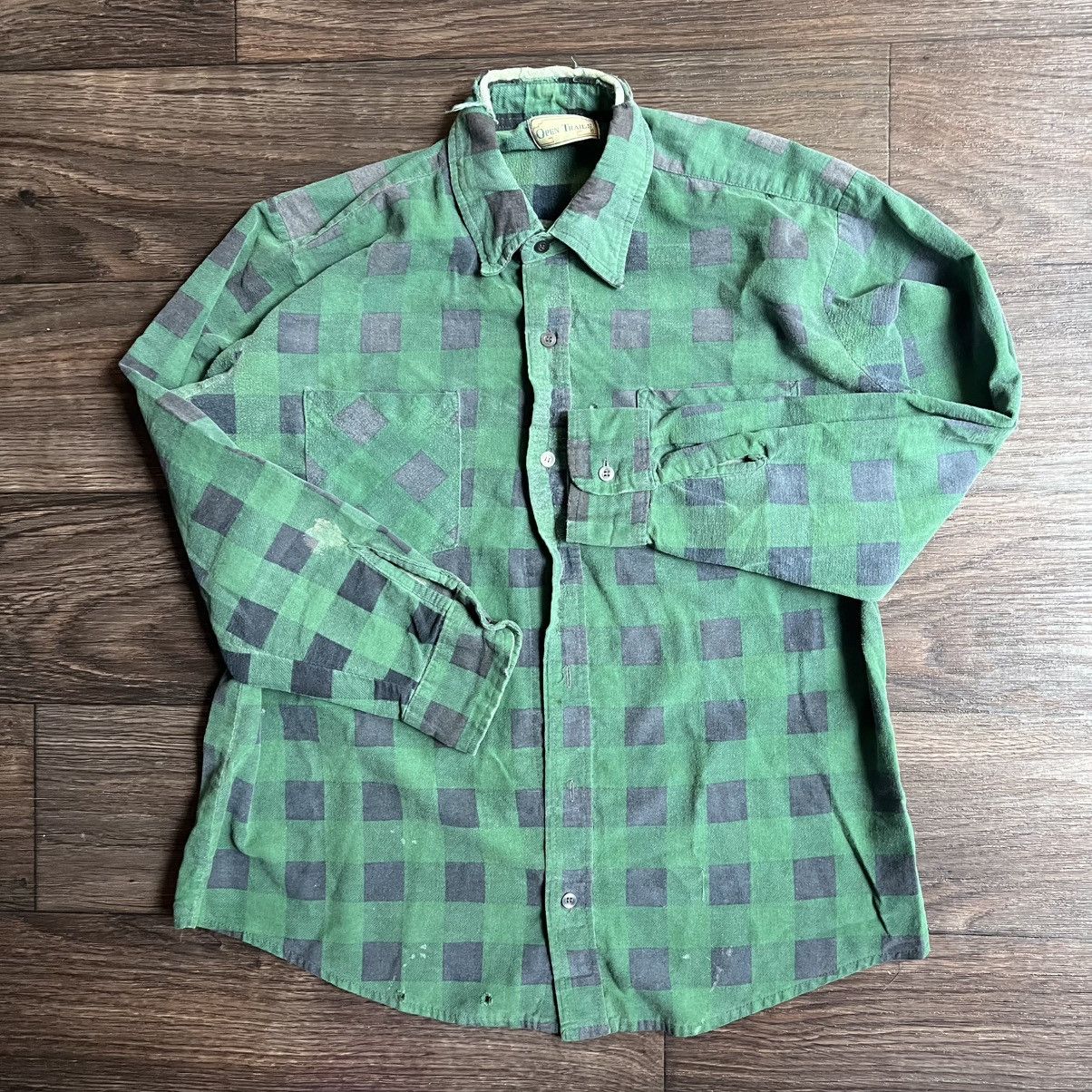 Vintage vintage Sun faded 80s classic checkered pattern, thermal Size US XXL / EU 58 / 5 - 7 Thumbnail