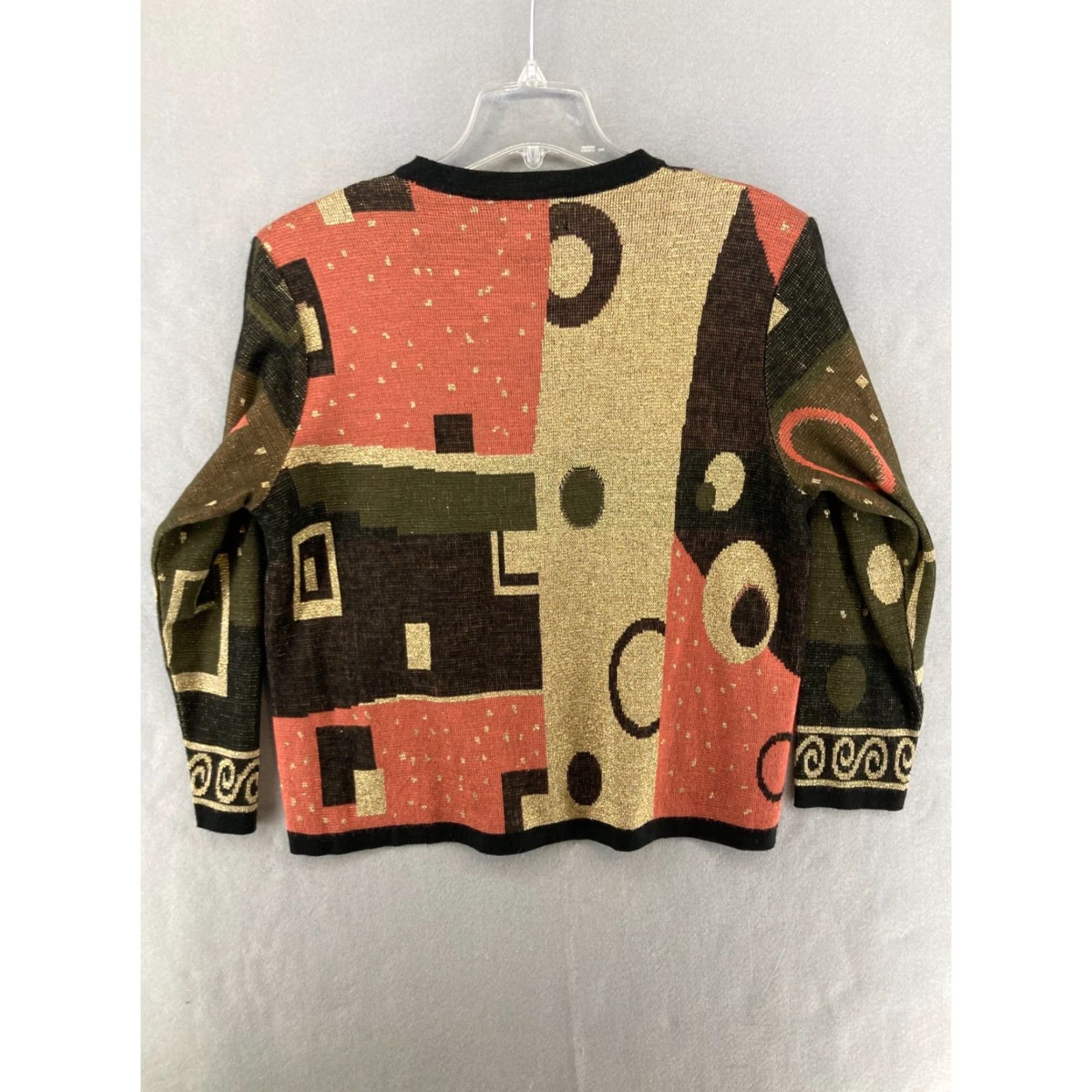 Lilly Pulitzer VINTAGE Lilly Cardigan Womens Small 100% acrylic Geometric Print 90s Size S / US 4 / IT 40 - 7 Thumbnail