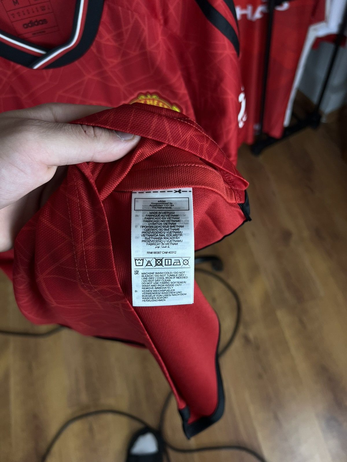 Adidas Soccer Jersey Adidas Manchester United 2023/24 Casemiro #18 Size US M / EU 48-50 / 2 - 10 Thumbnail