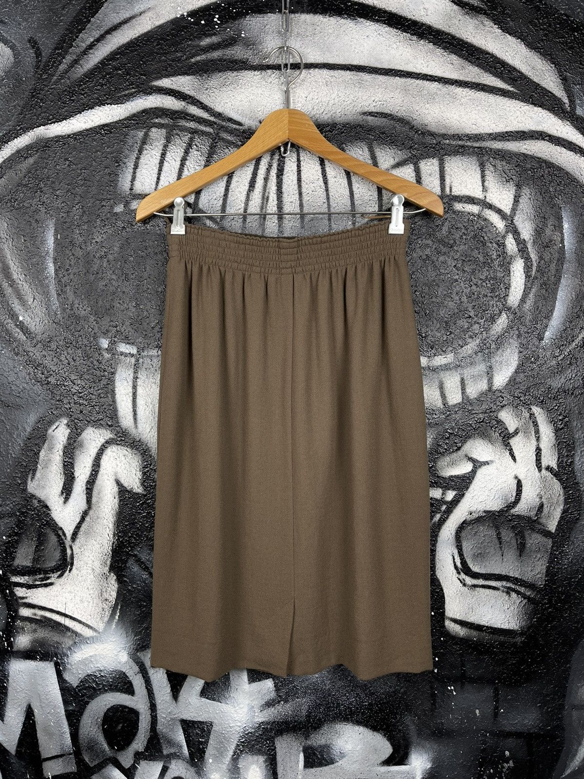 Jean Vintage Jean Muir Brown Wool Skirt Women’s Size UK 14 Size 34" / US 12 / IT 48 - 2 Thumbnail