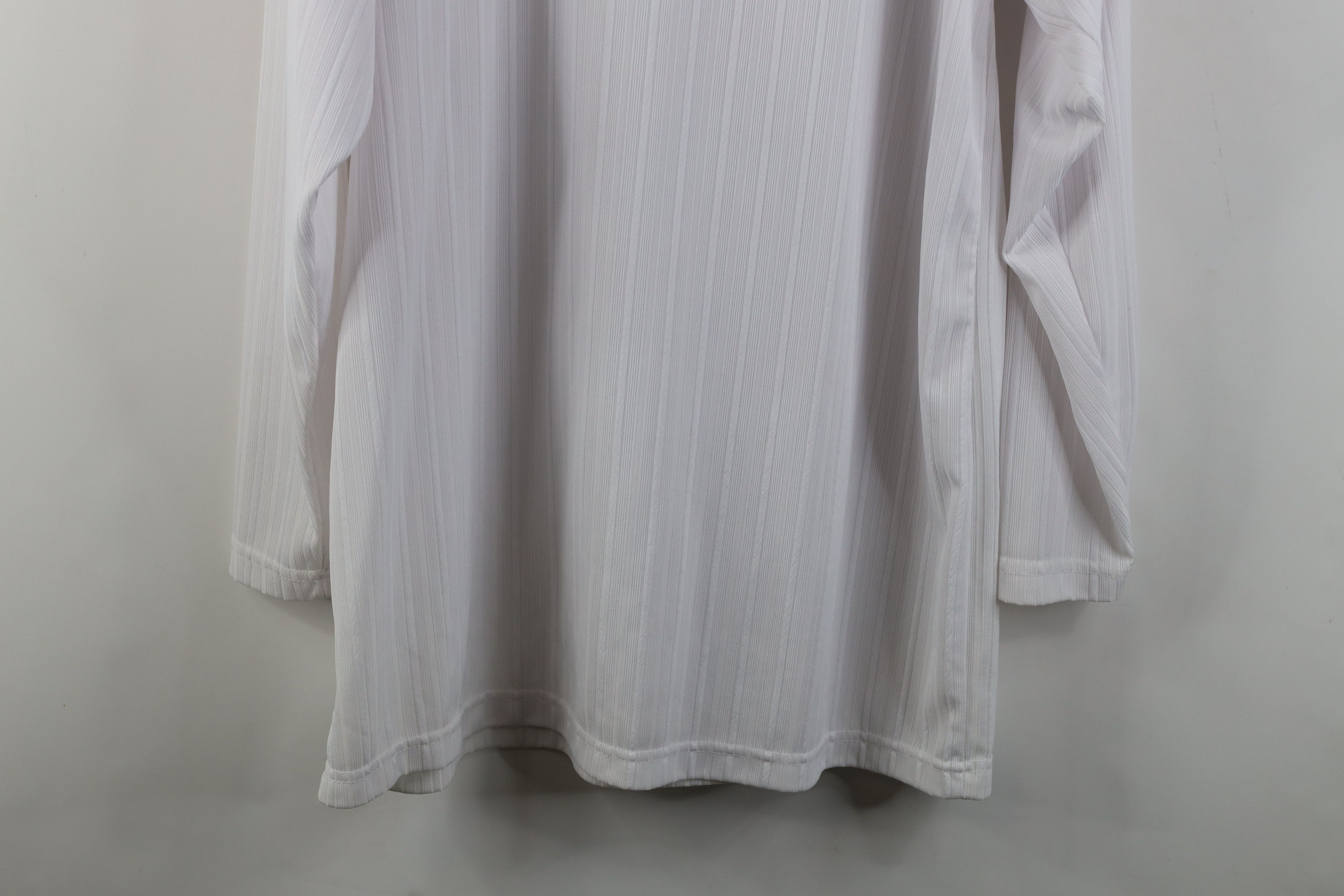 Vintage Vintage 90s Streetwear Ribbed Mock Neck T-Shirt White Size US XL / EU 56 / 4 - 9 Thumbnail